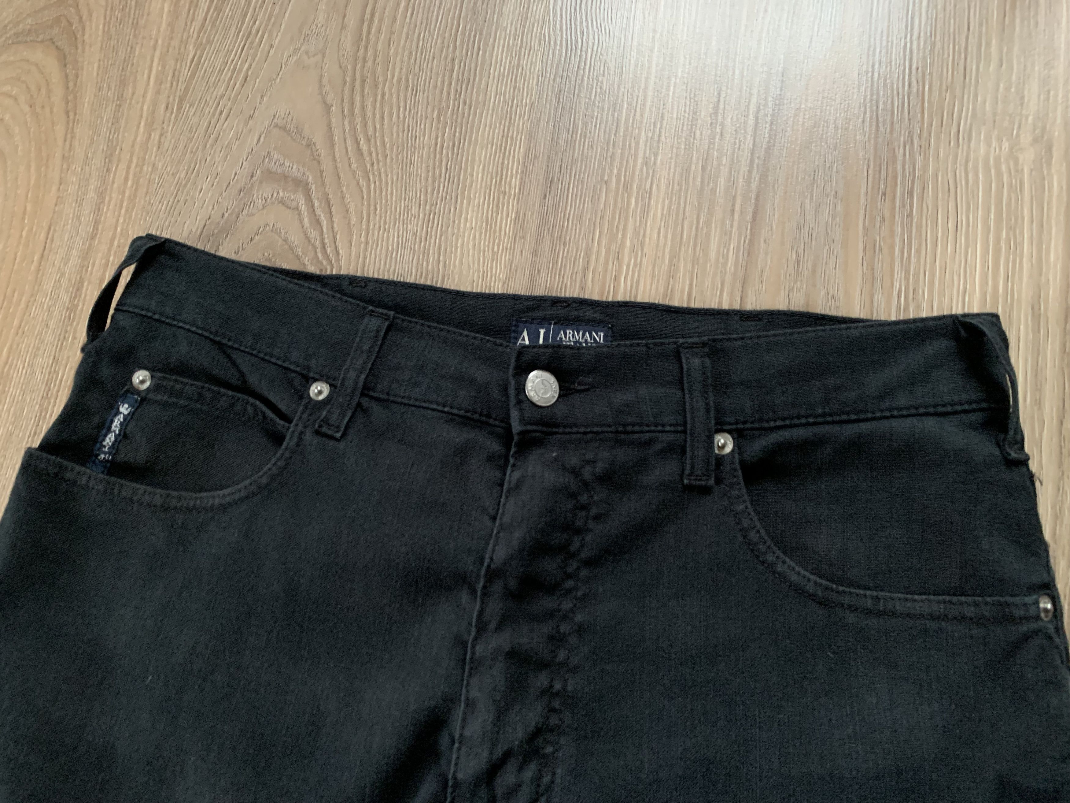 Giorgio Armani × Vintage Vintage Armani Linen Black Casual Pants Size US 32 / EU 48 - 5 Thumbnail