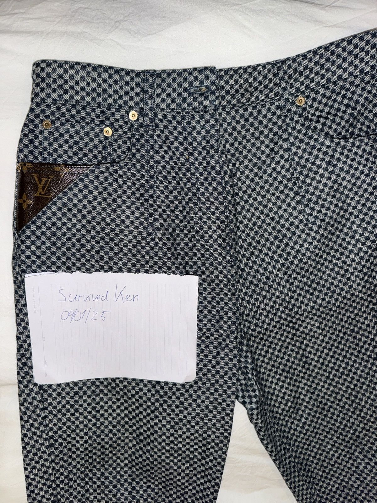 Louis Vuitton LV Denim Pants (Jeans) Navy Size US 31 - 2 Thumbnail