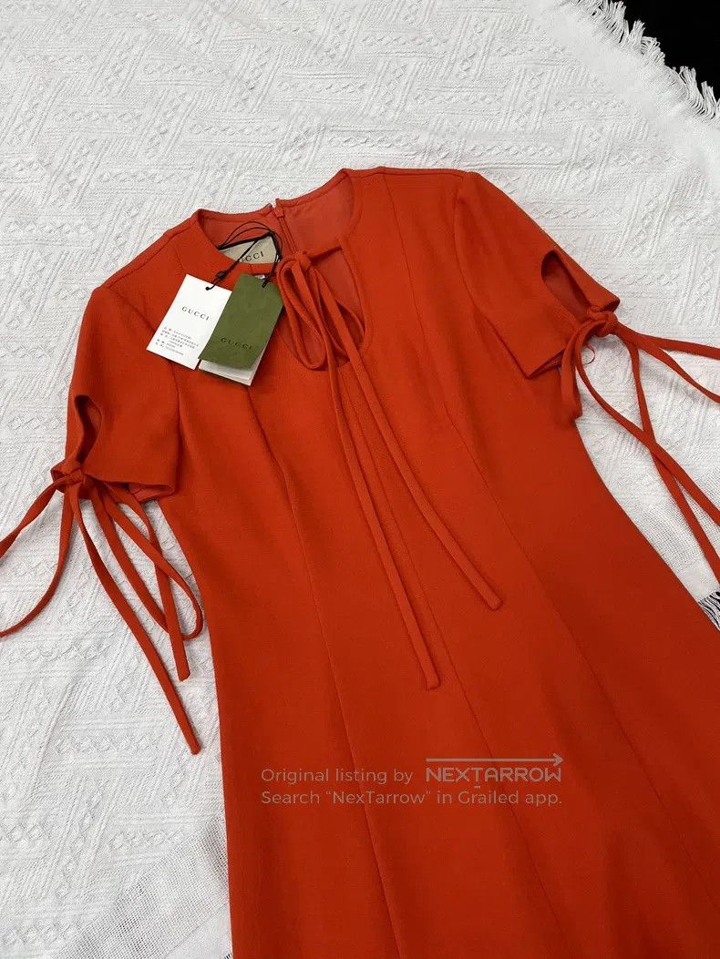 Gucci Gucci Dress with tie-ties Size S / US 4 / IT 40 - 2 Thumbnail