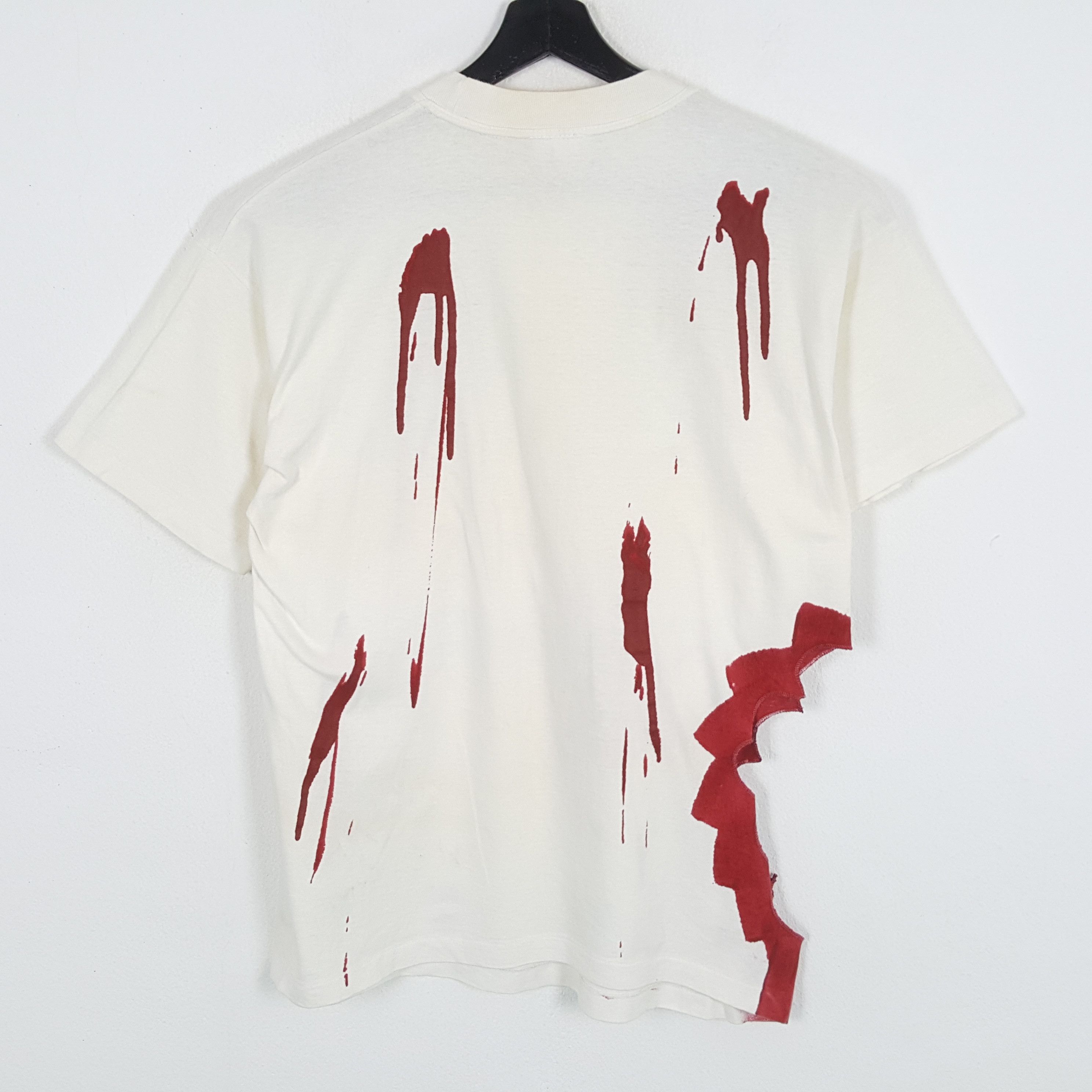 Vintage SHARK CATCHERS CLUB Shark Attack Vintage Tshirt Size US L / EU 52-54 / 3 - 3 Thumbnail