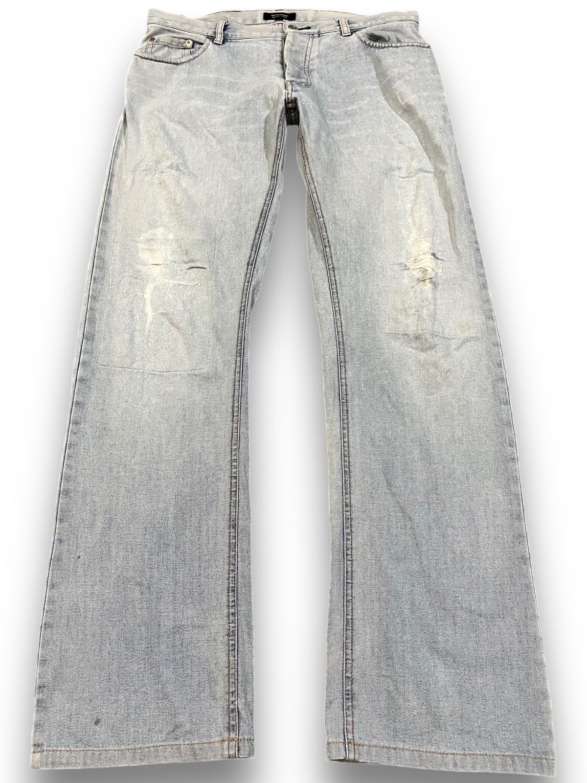 Burberry Vintage Burberry Faded Distressed Denim Size US 32 / EU 48 - 1 Thumbnail