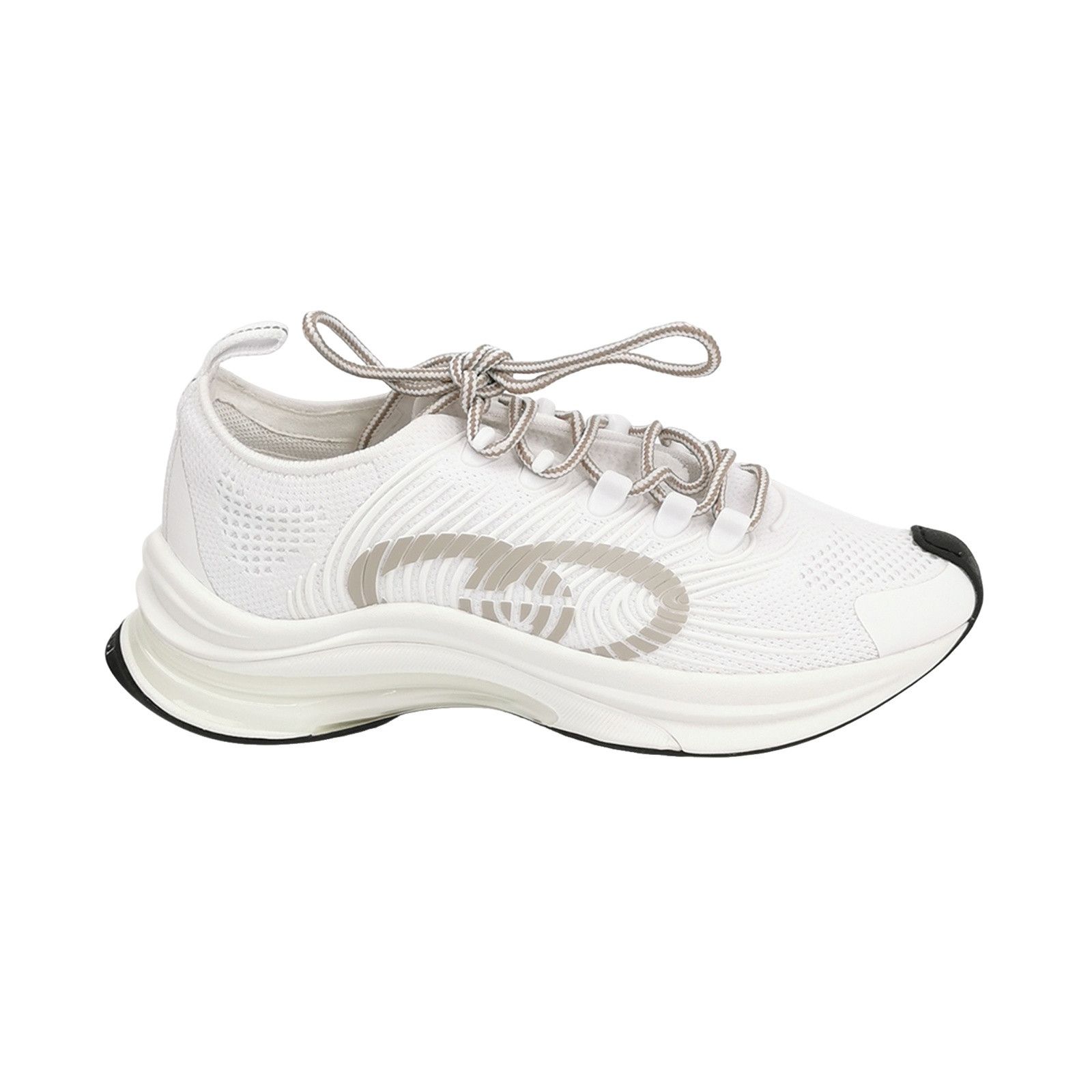 Gucci Gucci White Interlocking G Run Sneakers 39.5 Size US 6 / EU 39 - 1 Thumbnail