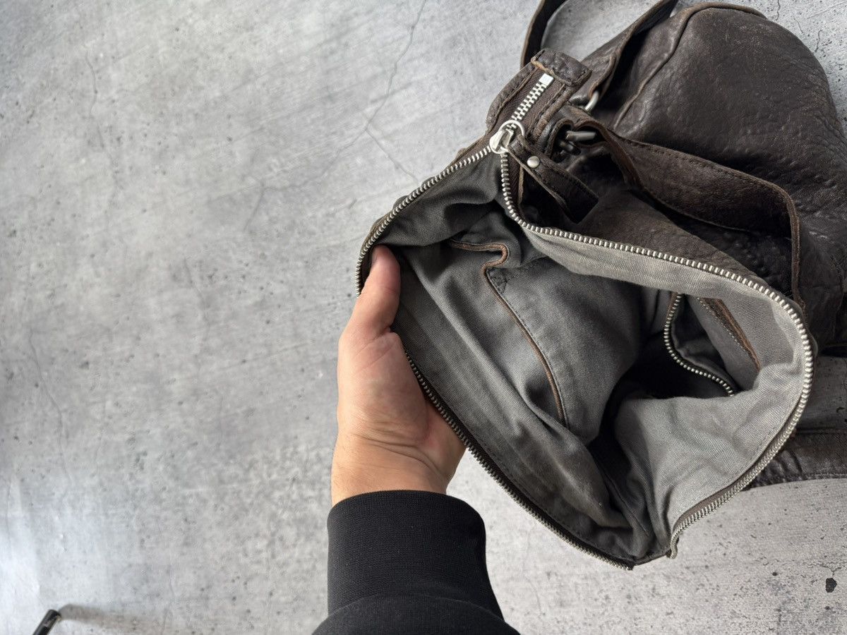 Hysteric Glamour Avant Garde Vintage Faded Leather Backpack Multi pocket Bag Size ONE SIZE - 9 Thumbnail