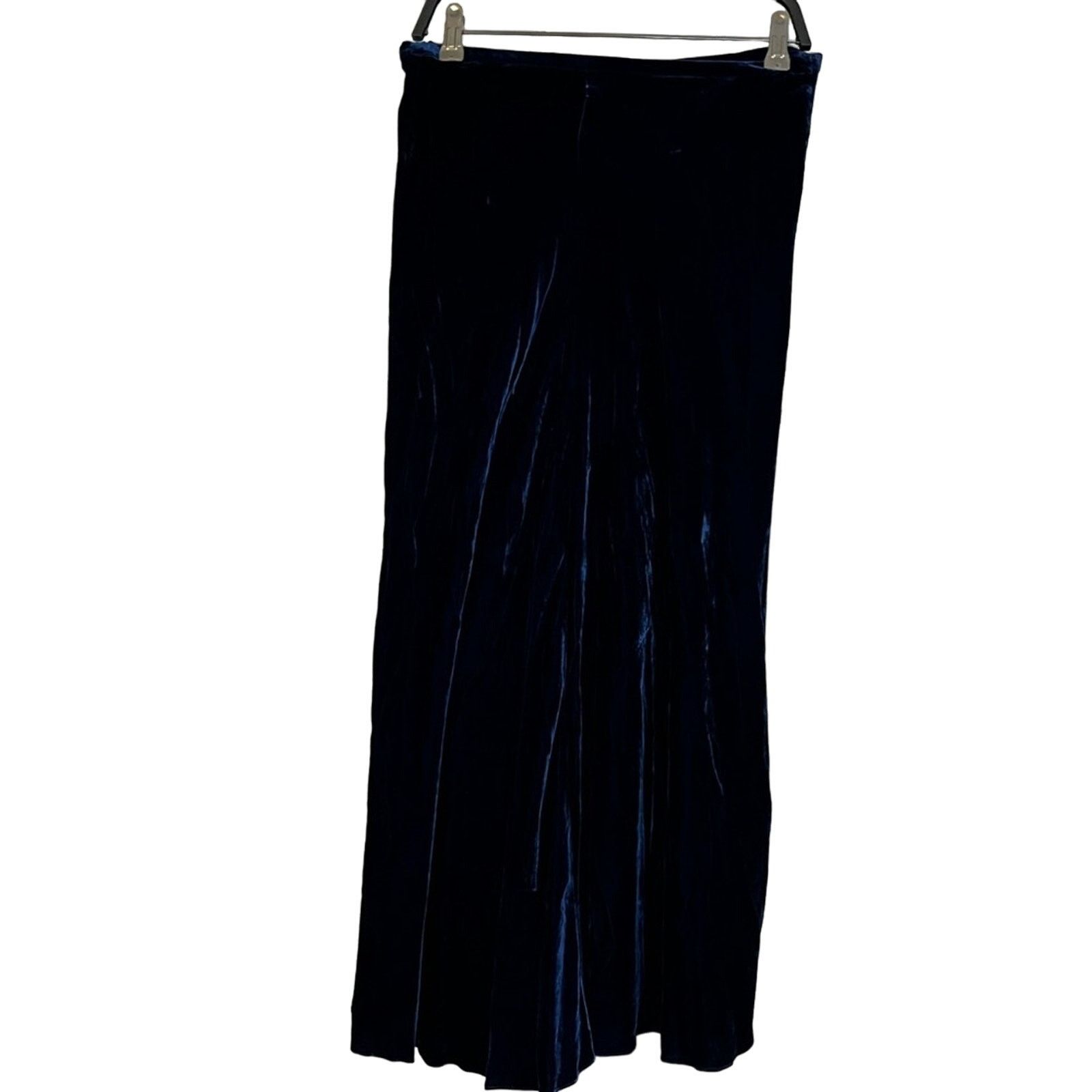 Zara Nwt- Zara-Navy Blue Velvet skirt Size 30" / US 8 / IT 44 - 5 Thumbnail