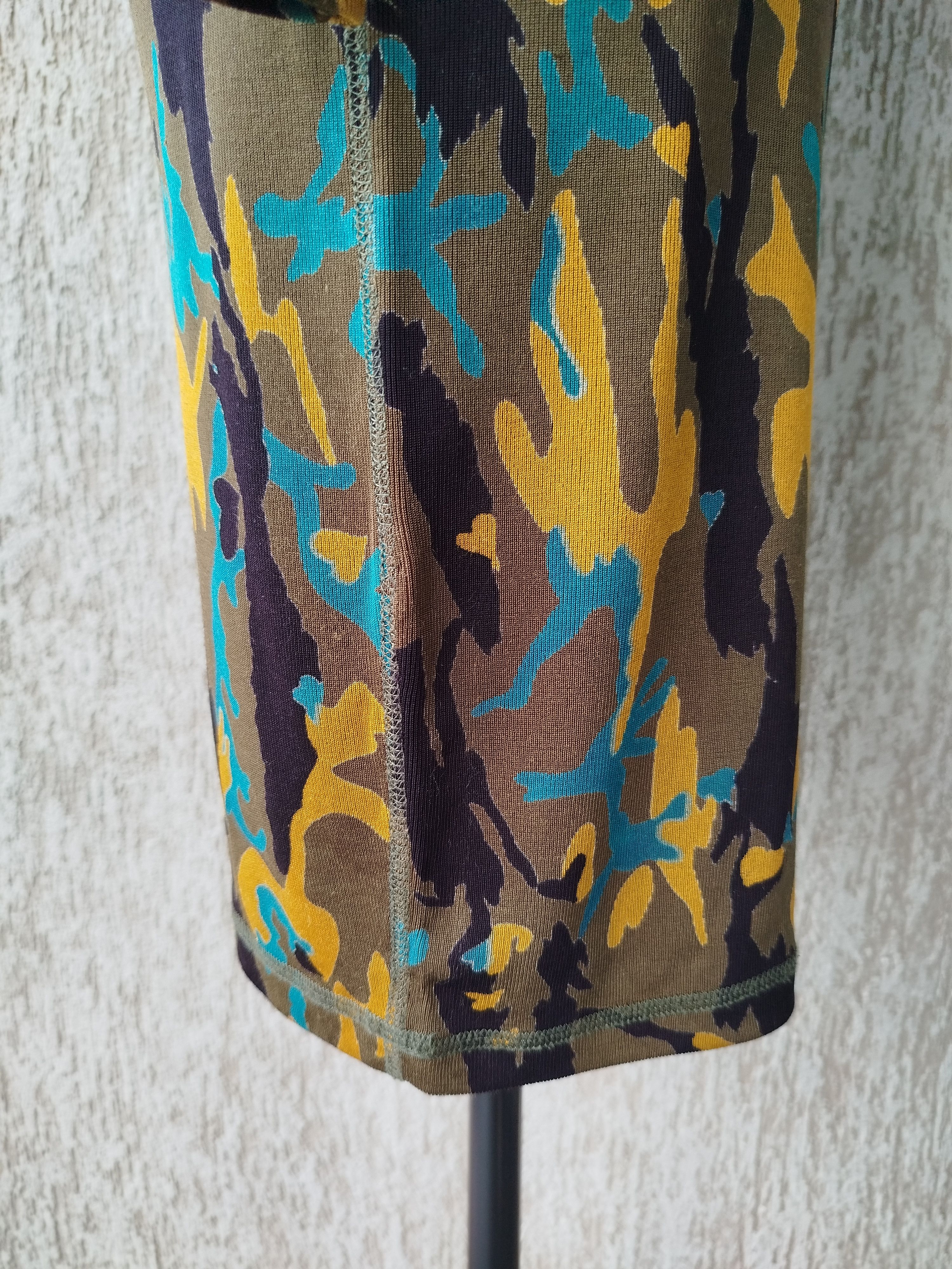 Jean Paul Gaultier Gaultier Junior Dress Camouflage Ribbed Vintage 90s Size M / US 6-8 / IT 42-44 - 6 Thumbnail