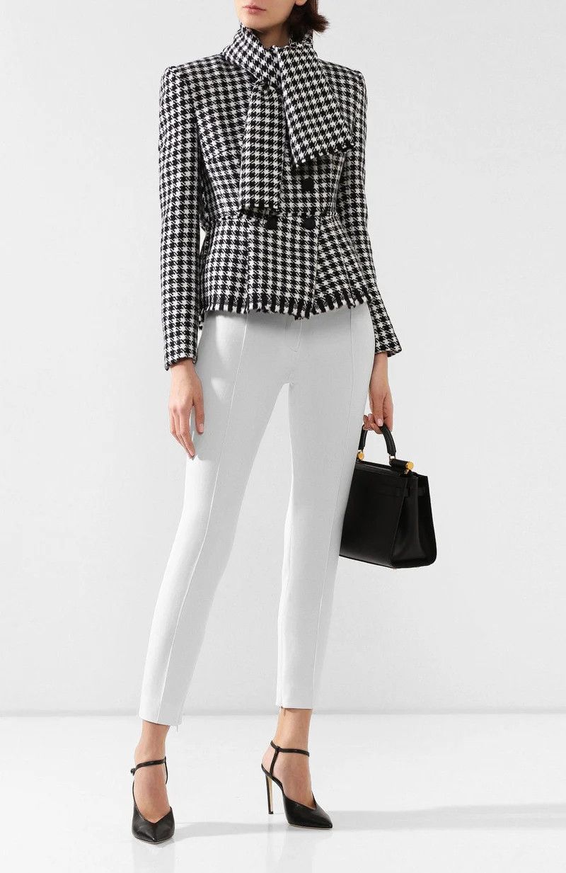 Dolce & Gabbana o1y0825 Coat in Black/White Size M / US 6-8 / IT 42-44 - 4 Thumbnail