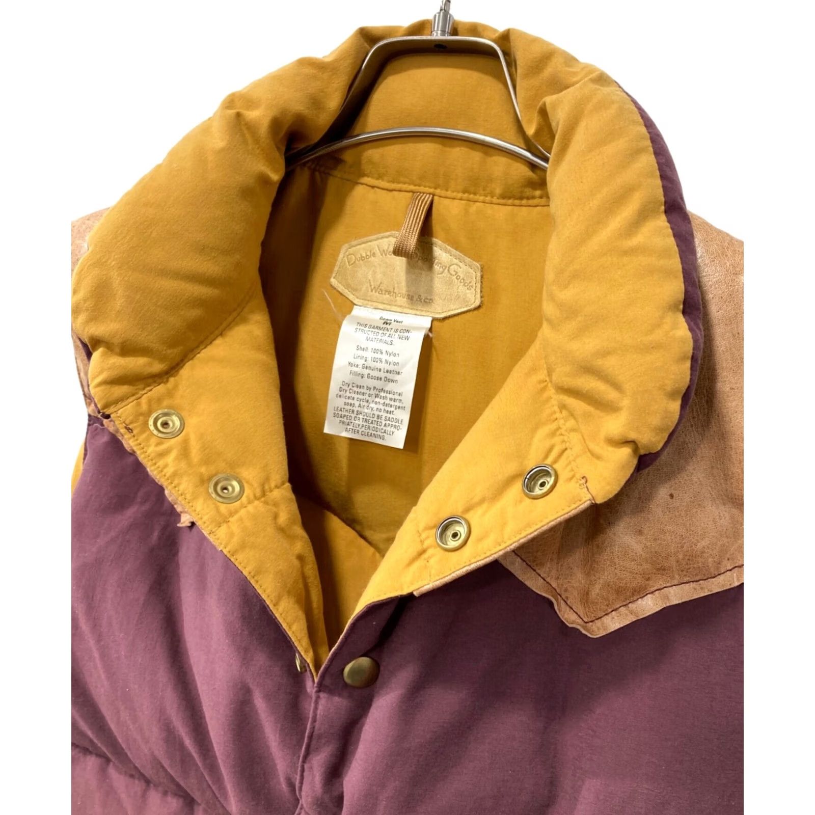 Warehouse WAREHOUSE Vest Puffer Vest Brown M Men Size US M / EU 48-50 / 2 - 3 Thumbnail