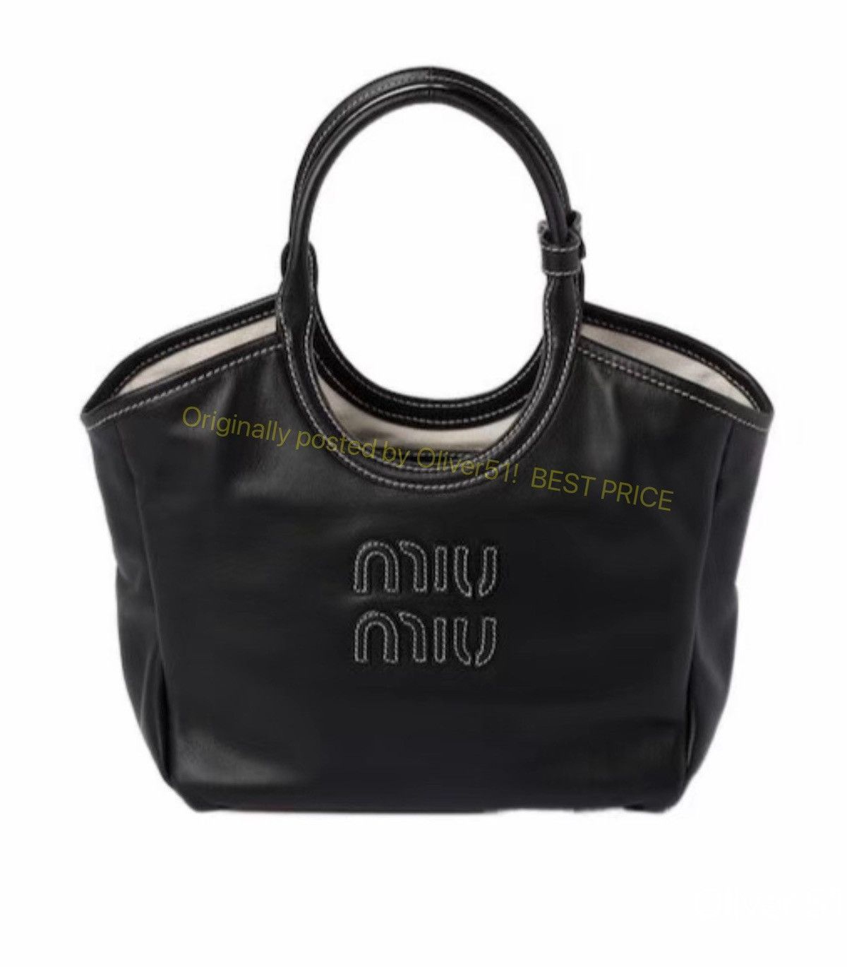 Miu Miu Miu Miu Ivy Tote Bag LLLL22/2609 Size ONE SIZE - 1 Thumbnail