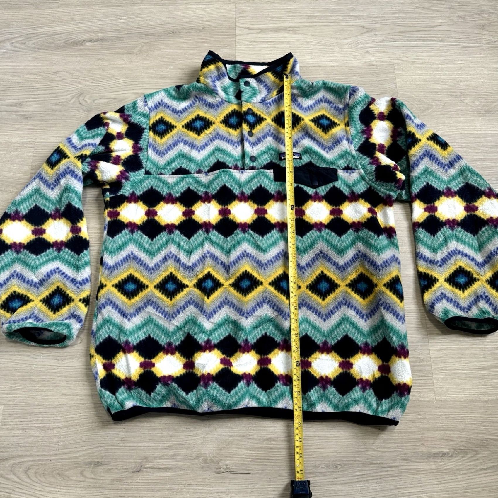 Patagonia Patagonia Sweater XL Womens Pattern Synchilla Snap Fleece Abstract Print Size XL / US 12-14 / IT 48-50 - 6 Thumbnail