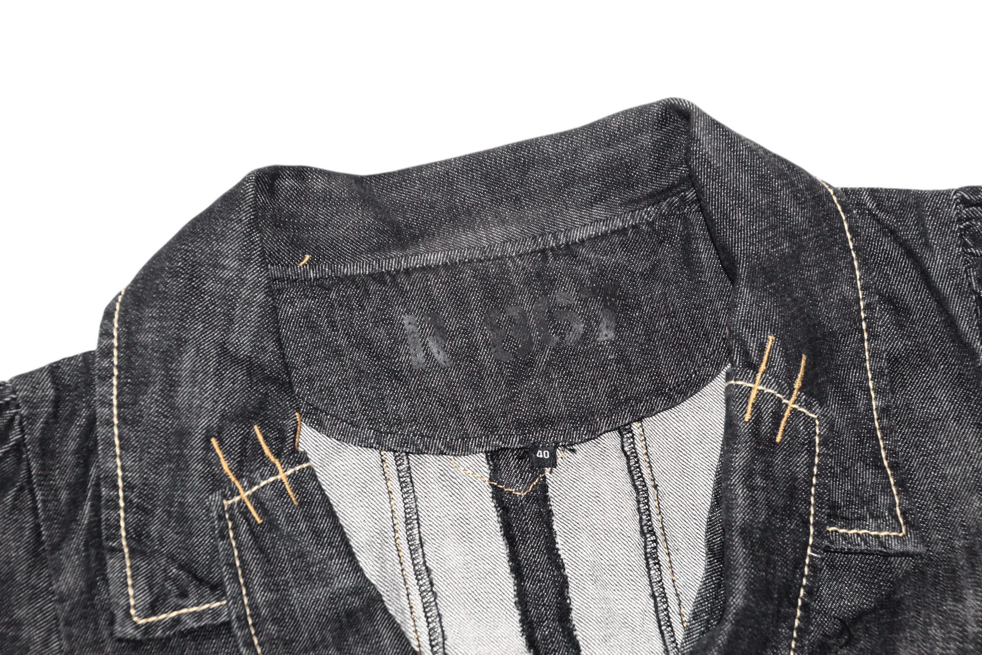 Marithe + Francois Girbaud VTG R-867 Raw Denim Asymmetrical Rips Stitch Design Jacket Size M / US 6-8 / IT 42-44 - 5 Thumbnail