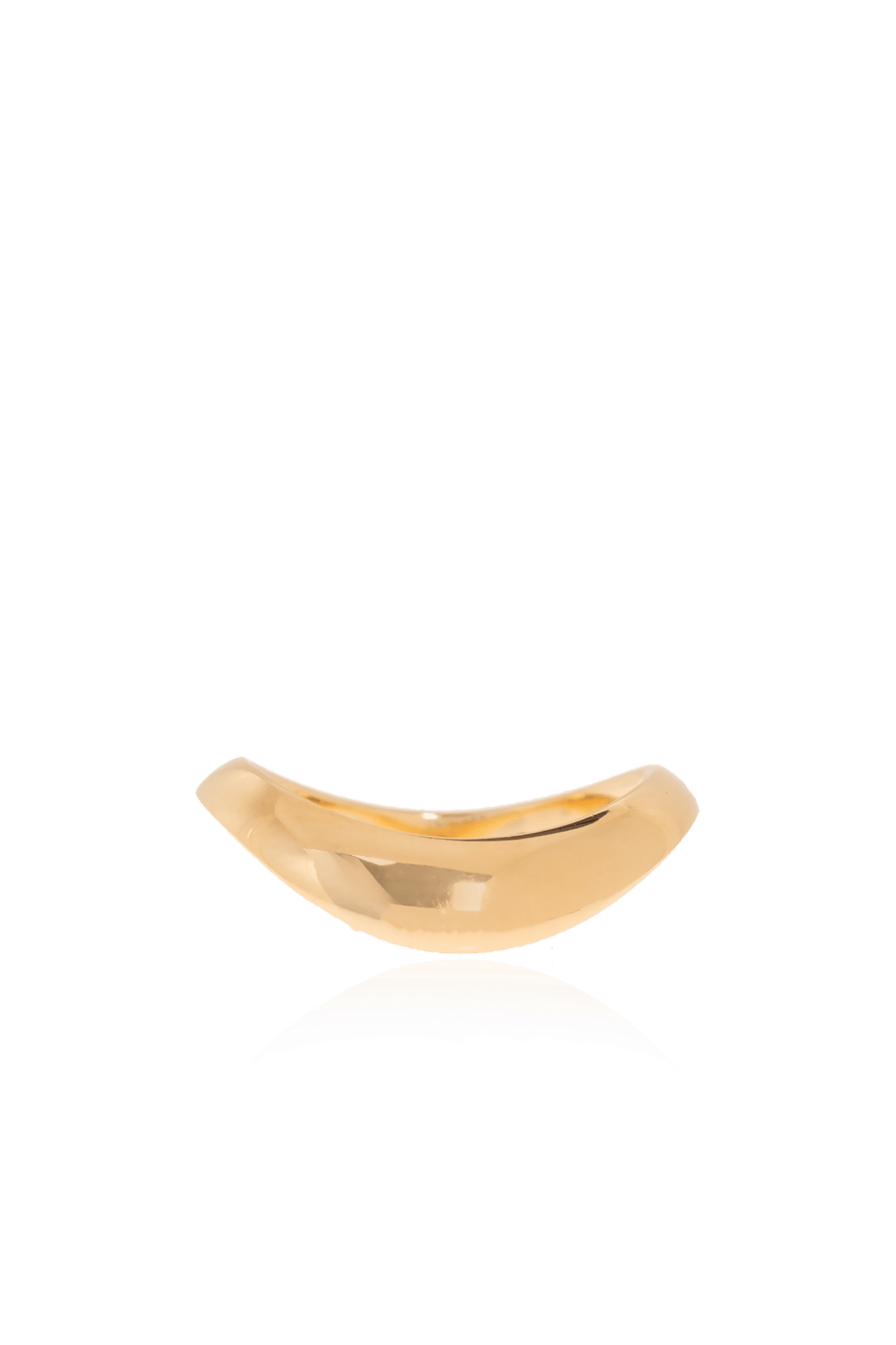 Bottega Veneta o1bcso1str0725 Size: 13 / Curve Thin Ring in Gold Size ONE SIZE - 1 Thumbnail