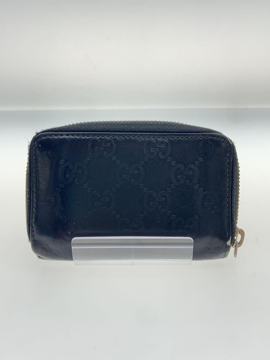 Gucci Gucci Guccissima Leather Monogram Coin Case Black Size ONE SIZE - 2 Thumbnail