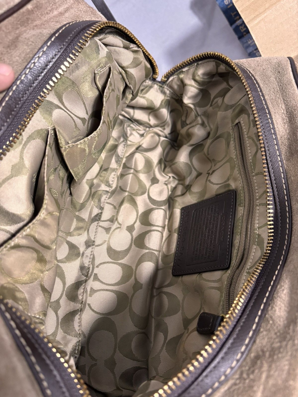 Coach Coach Suede Handle Bag Size ONE SIZE - 11 Thumbnail