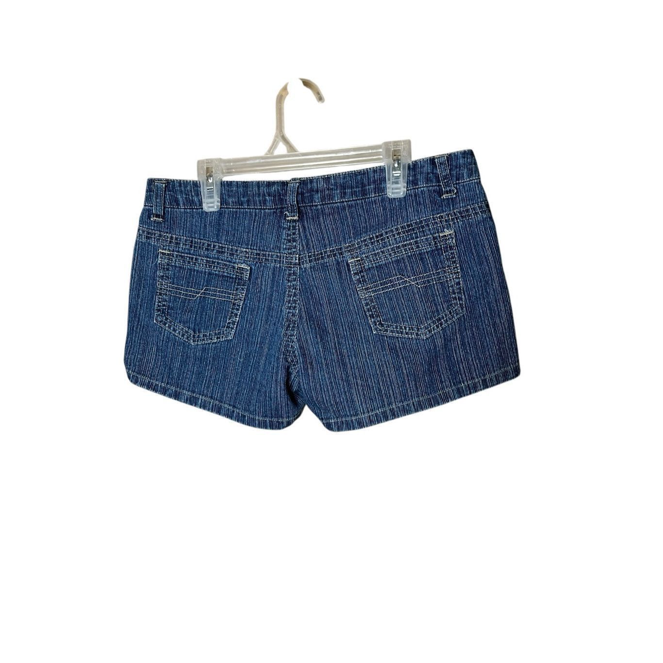 Other Vintage Blue Heart Y2K Denim Shorts Size 31 inch Waist Size 31" - 3 Thumbnail