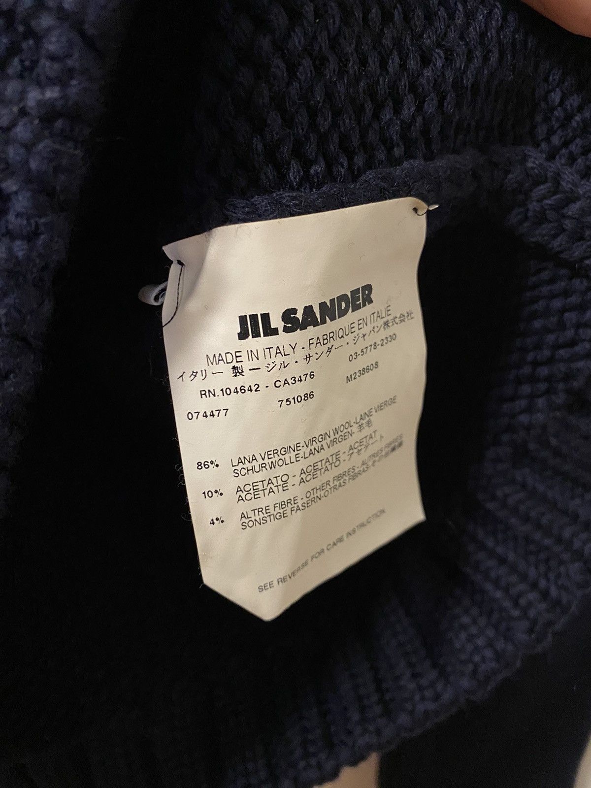 Jil Sander FW08 V-Neck Sweater with Metallic Knit Collar Size US XS / EU 42 / 0 - 3 Thumbnail