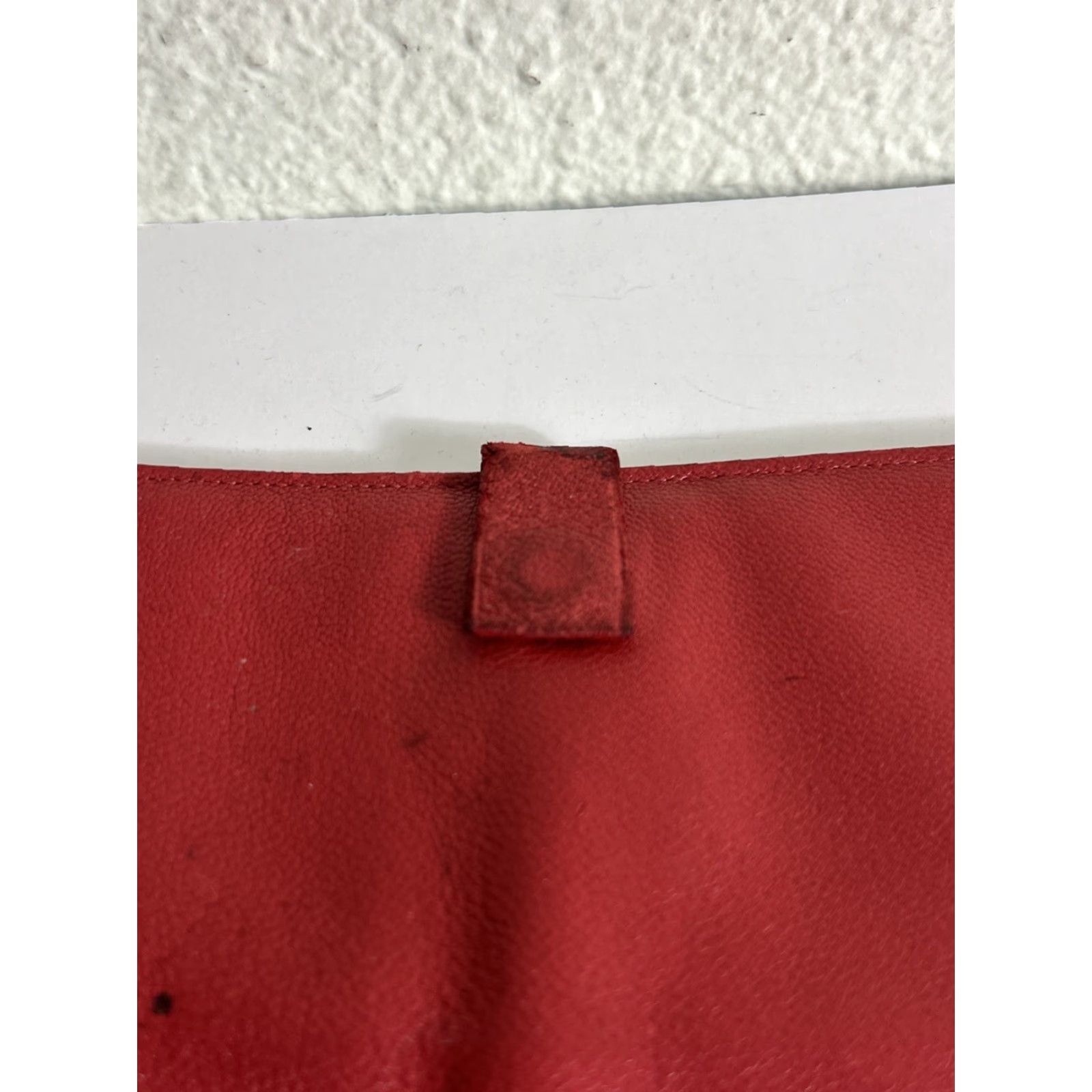 Vintage VINTAGE Princess Gardner Travel Wallet Women Red Stained Cowhide Passport/Tickets/Cards Folding Lightweight Size ONE SIZE - 6 Thumbnail