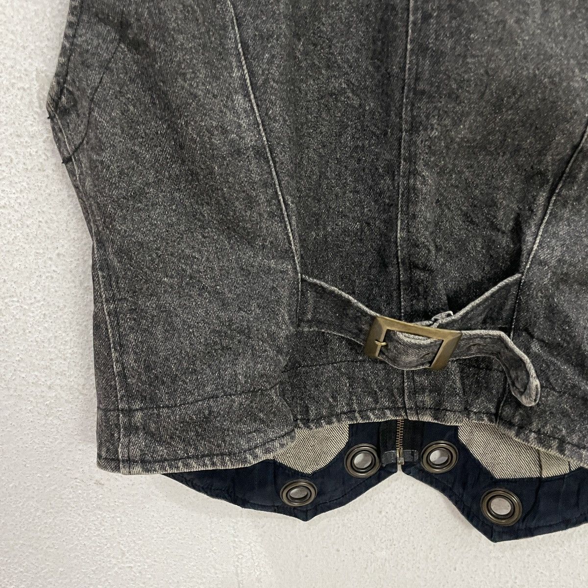Japanese Brand Vintage Accostage Japan Denim Vest Size M / US 6-8 / IT 42-44 - 10 Thumbnail