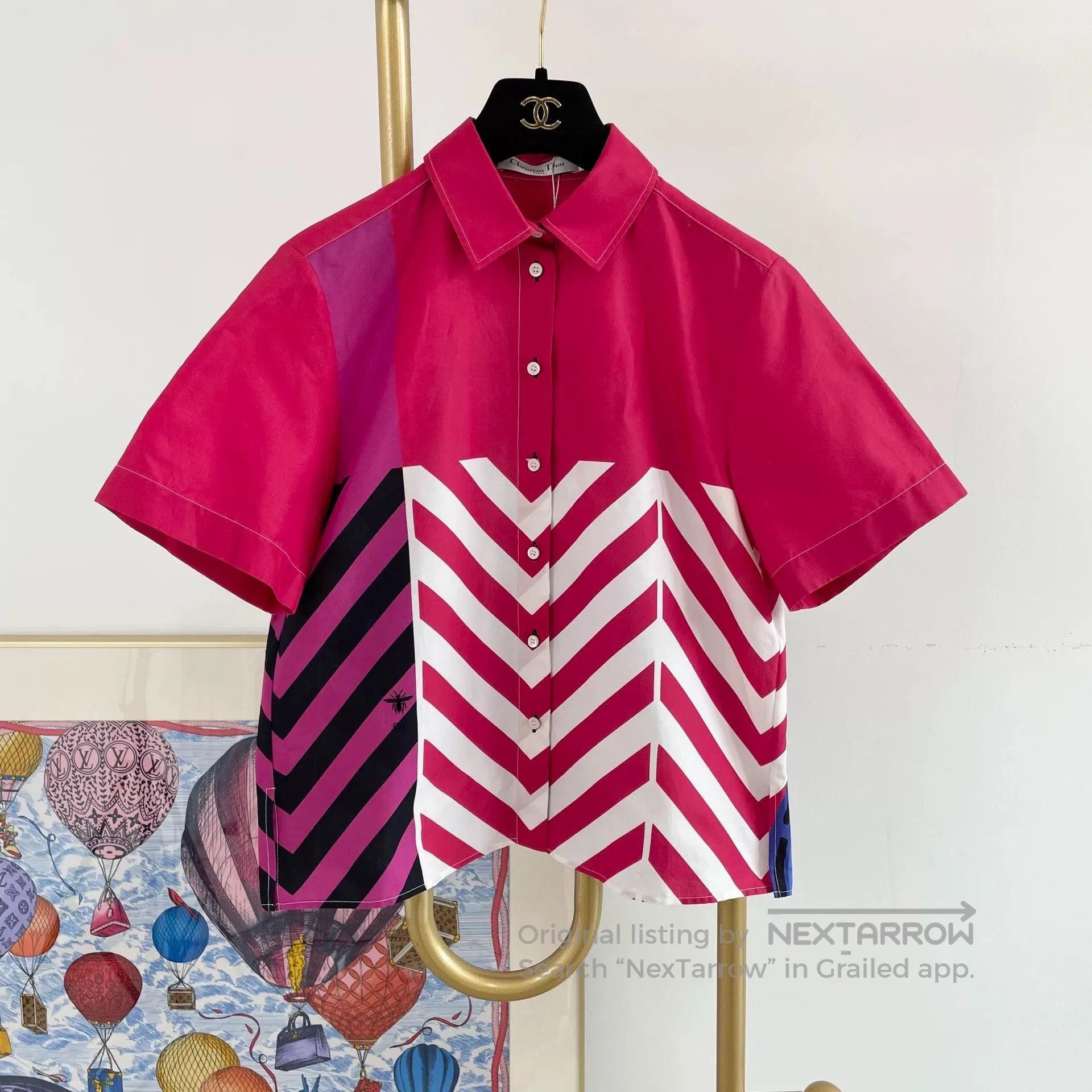 Dior christian dior colorful short sleeve shirt. Size US S / EU 44-46 / 1 - 1 Thumbnail