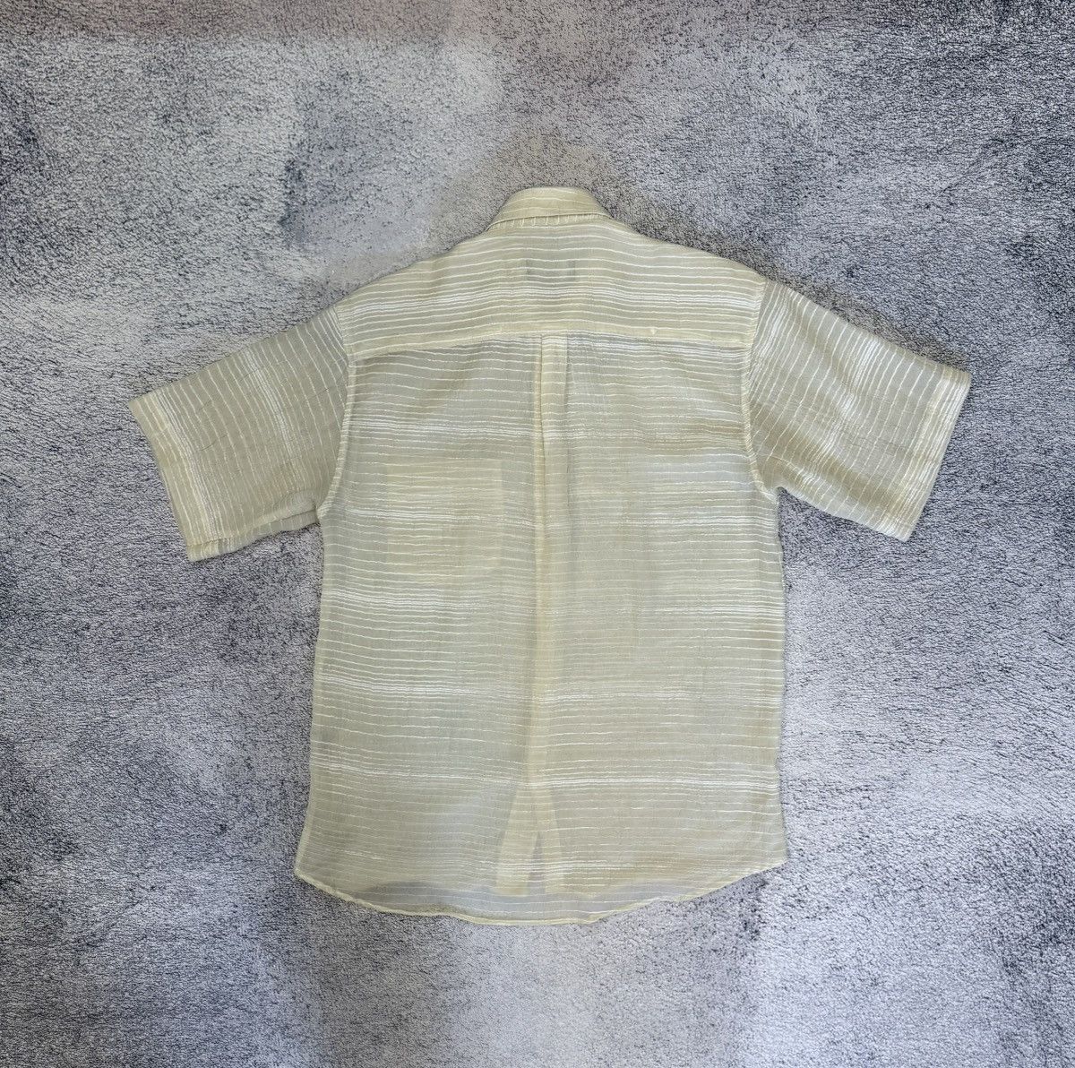 Versace Versace Classic Men Short Sleeve Logo Shirt Striped Viscose Size US M / EU 48-50 / 2 - 7 Thumbnail