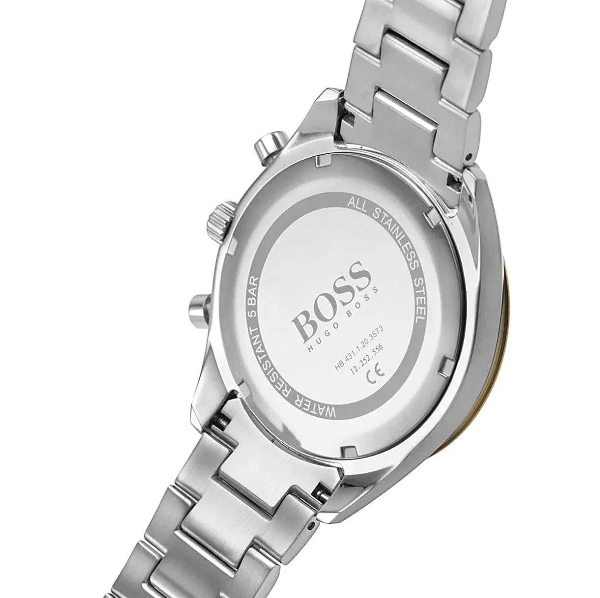 Hugo Boss Hugo Boss 1513872 Santiago Green Dial Two Tone Steel Strap Size ONE SIZE - 4 Thumbnail
