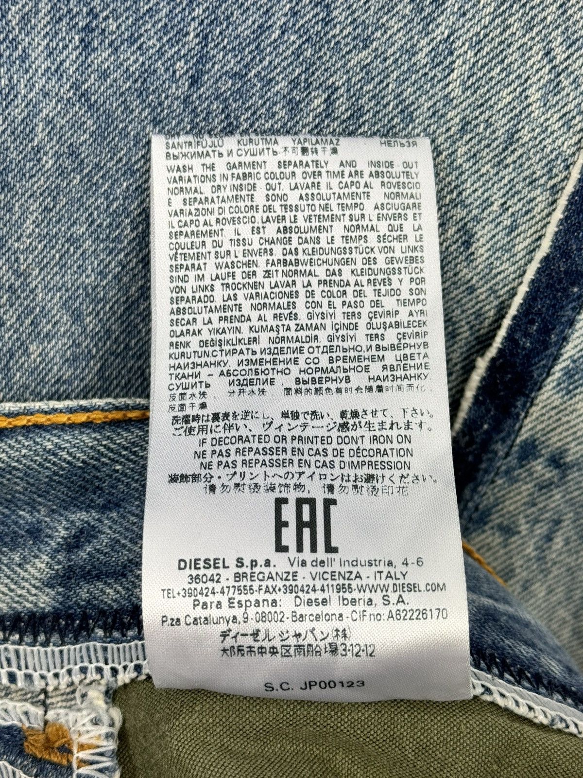 READYMADE x DIESEL DISTRESSED DENIM JEANS Size US 34 / EU 50 - 11 Thumbnail