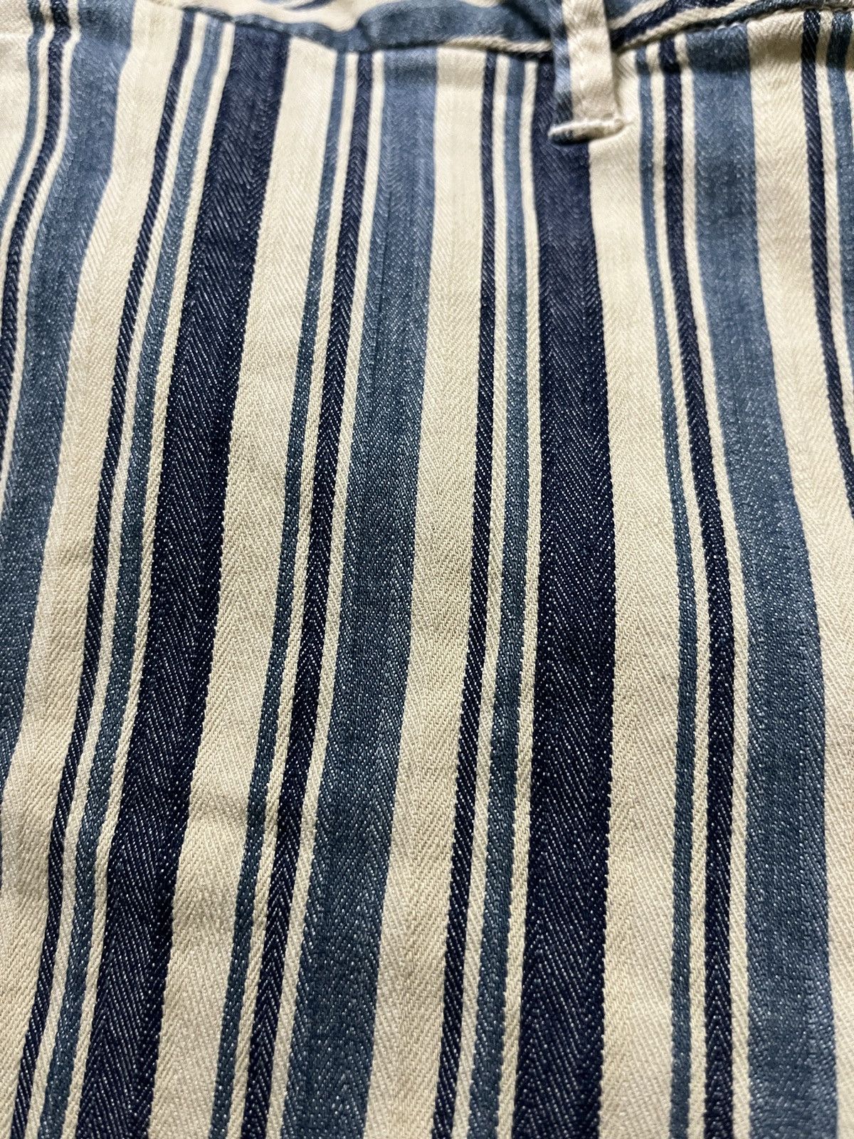 45rpm 💥 45rpm HBT Striped Flare Pants Size 29" - 3 Thumbnail