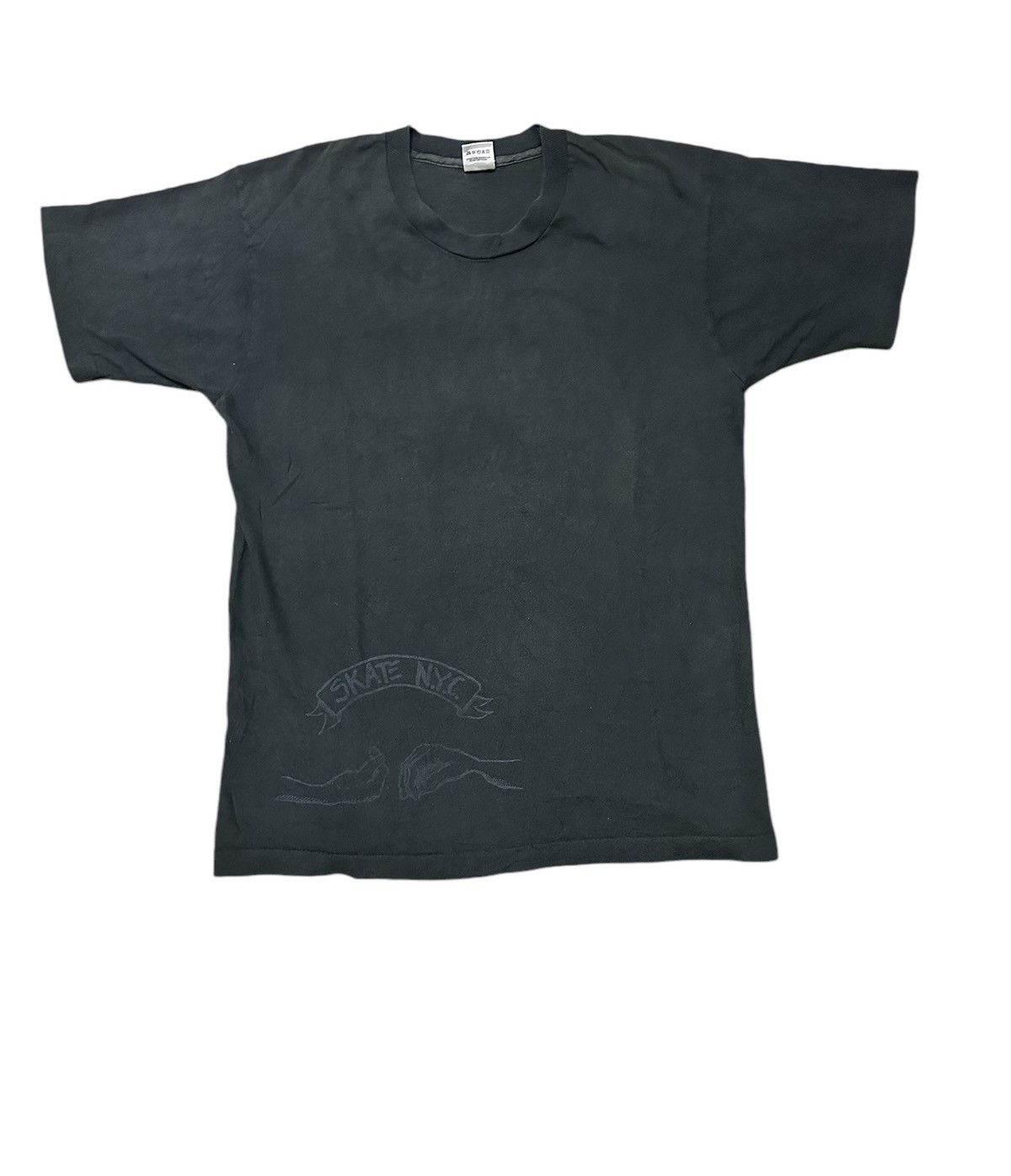 Vintage Vtg 90s Skate NYC tee Size US L / EU 52-54 / 3 - 2 Thumbnail