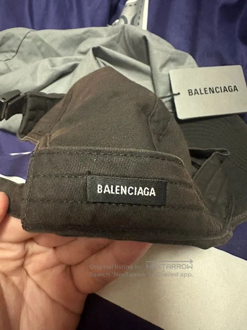 Balenciaga Balenciaga Sporty B Cap Distressed Baseball Hat. Size ONE SIZE - 4 Thumbnail