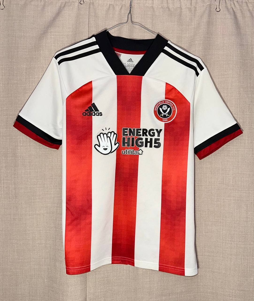 Adidas Sheffield United 2020 2021 home Adidas Football Shirt jersey Size US XXS / EU 40 - 1 Thumbnail