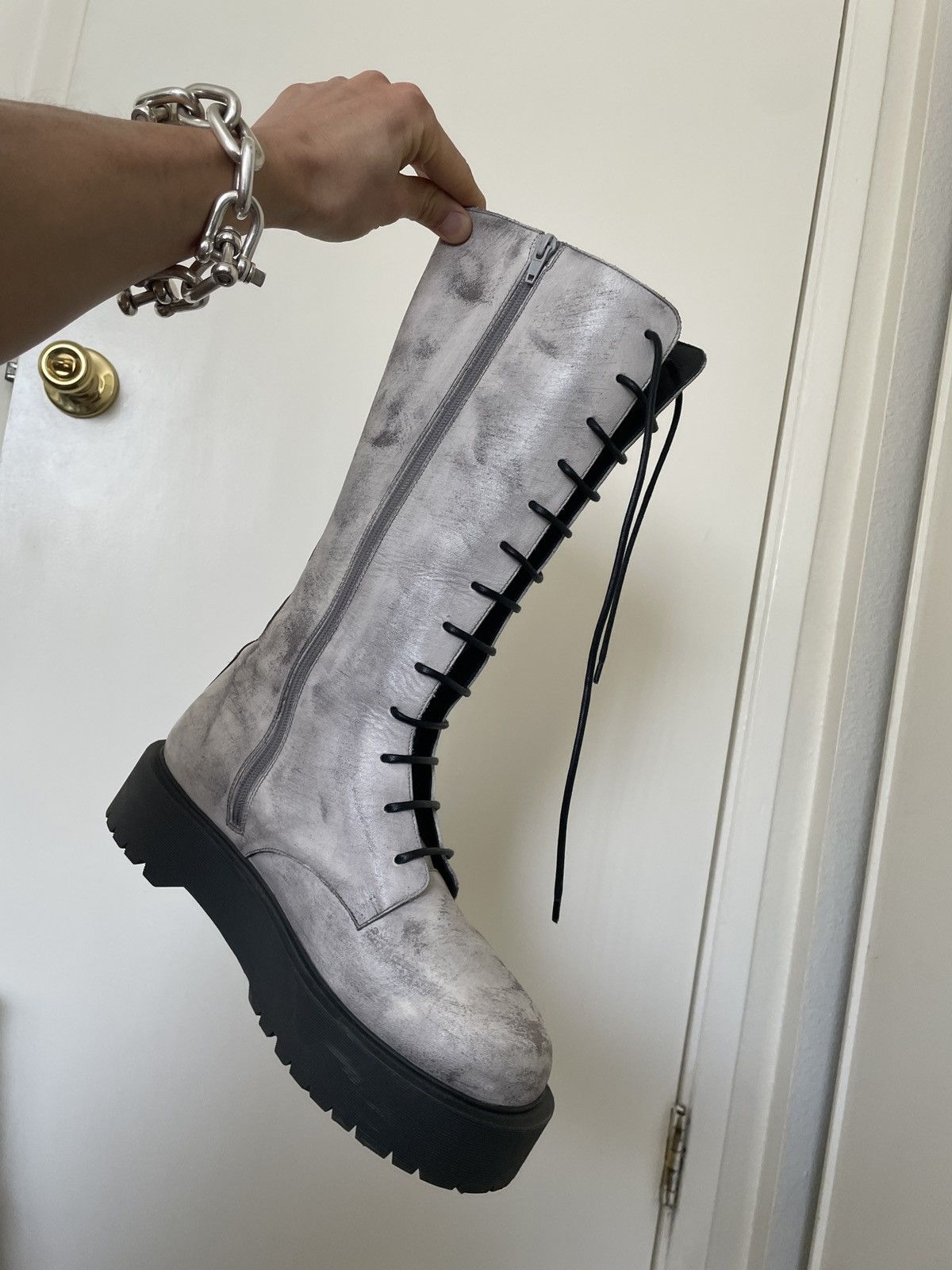 image of Enfants Riches Deprimes Grailed Enfants Winoa Boots in Grey, Men's (Size 11)