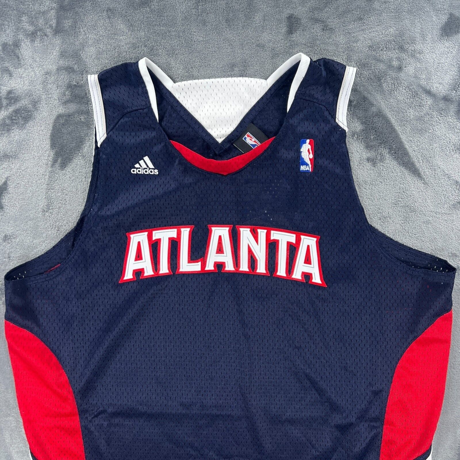 Adidas Adidas Basketball Jersey Men 2XL Vintage Deadstock Y2k Atlan Size US XXL / EU 58 / 5 - 3 Thumbnail