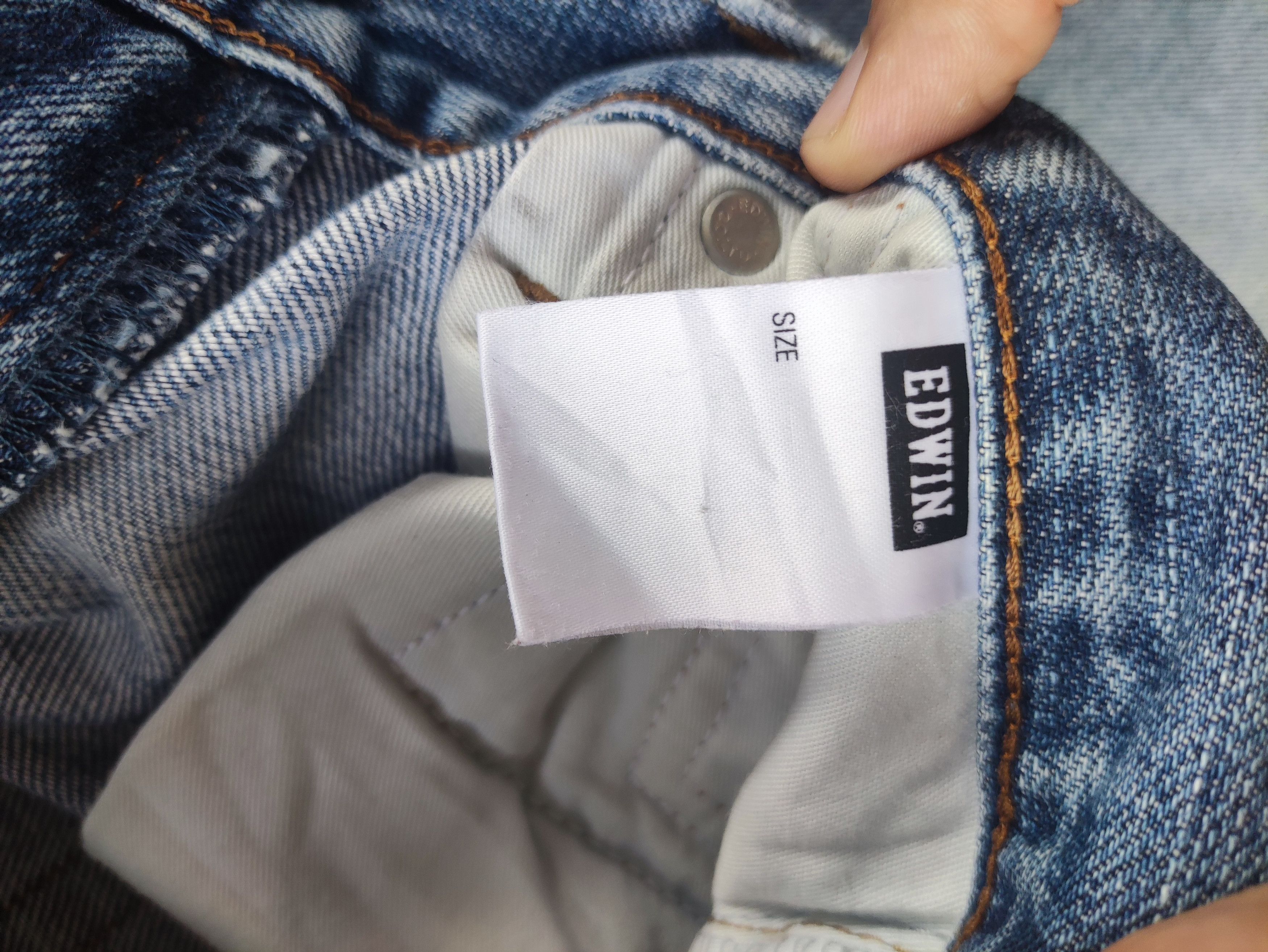 Edwin Vintage Edwin Brand Denim Buggy Distressed Faded Pants Size US 30 / EU 46 - 7 Thumbnail