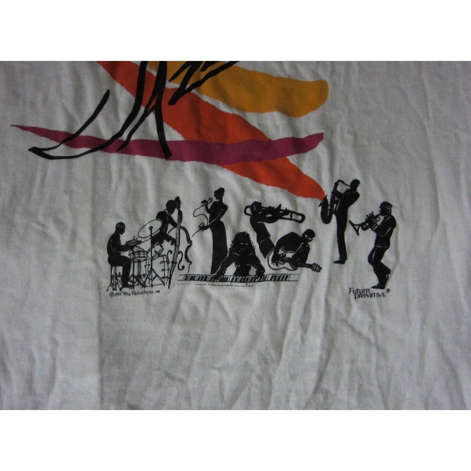 Primitive VINTAGE Jazz Shirt Adult Large White T Future Primitive 90s Mens Size US L / EU 52-54 / 3 - 3 Thumbnail