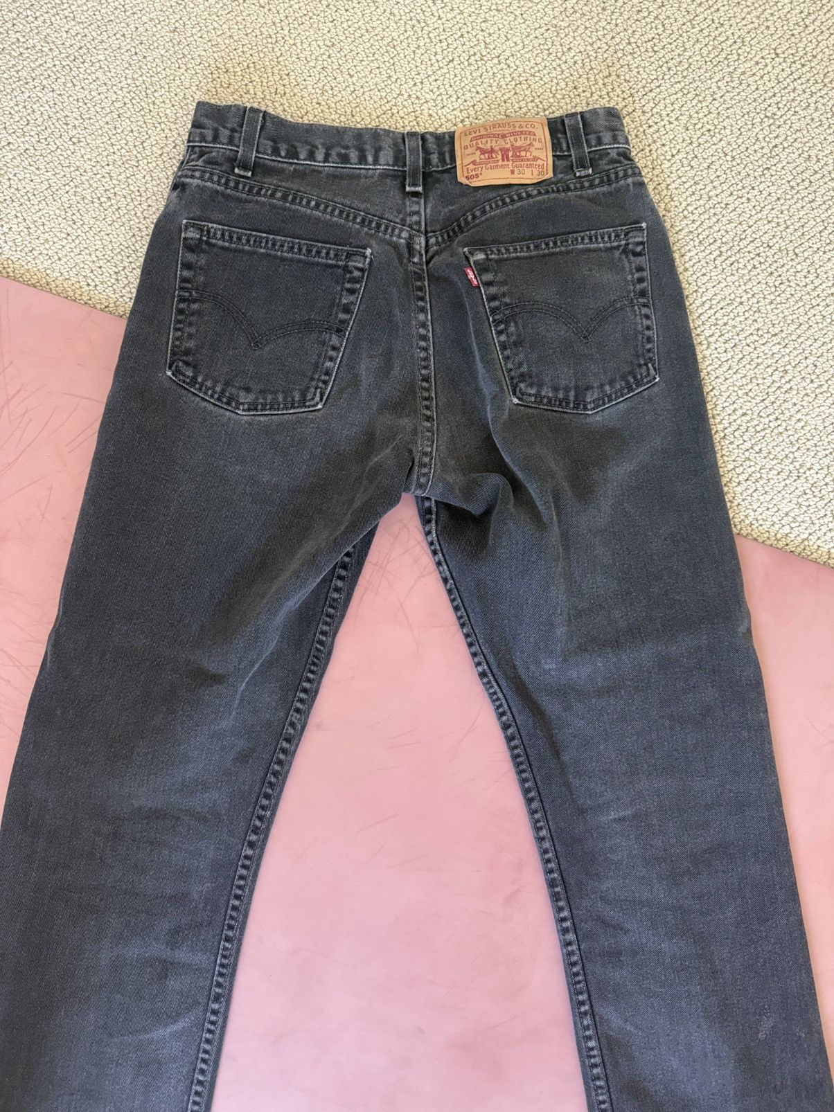 Levi's Vintage Clothing Vintage Levis 505 Dark Wash Size US 29 - 3 Thumbnail