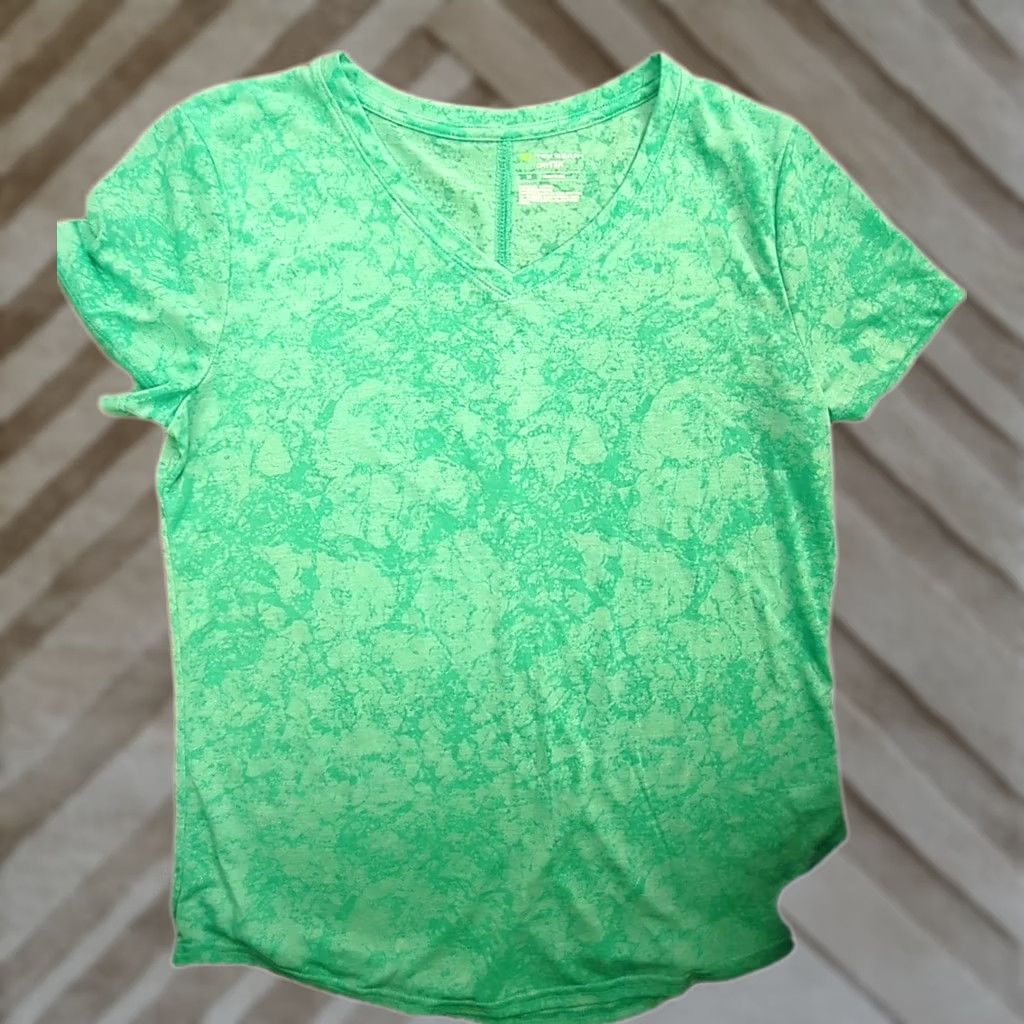 Tek Gear Tek Gear Shirt Womens Medium Green Athletic Dry Tek Gym Outdoors Ladies Shirt Women Short Sleeve Pullover Activewear Green Tek Gear Shirt Mens Womens Size M / US 6-8 / IT 42-44 - 1 Thumbnail