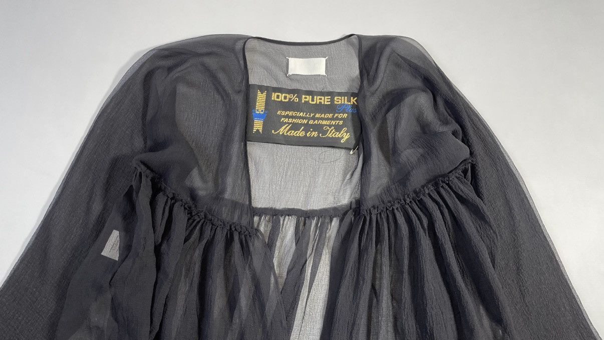 Maison Margiela A/W 04 Black Silk Voile Gown Size M / US 6-8 / IT 42-44 - 4 Thumbnail