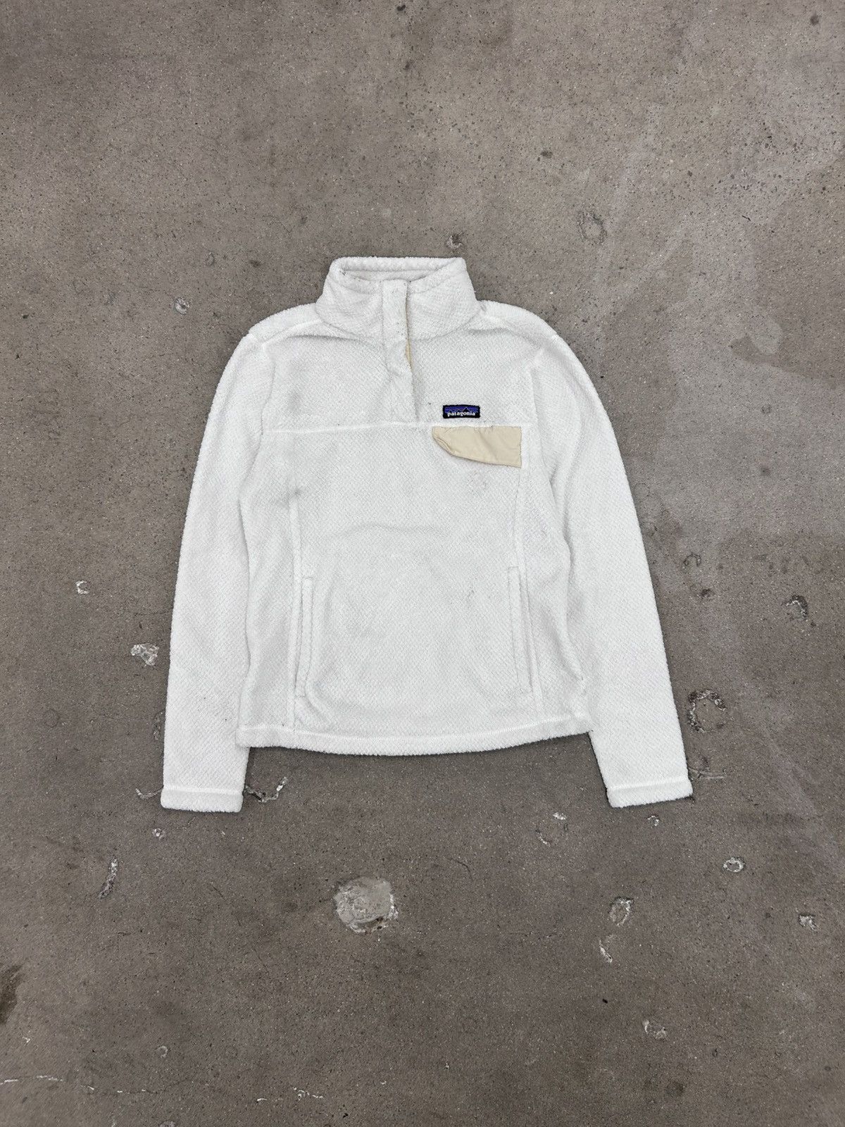 Patagonia Patagonia Re-Tool Snap T-Fleece Women's small White Jacket Size S / US 4 / IT 40 - 1 Thumbnail