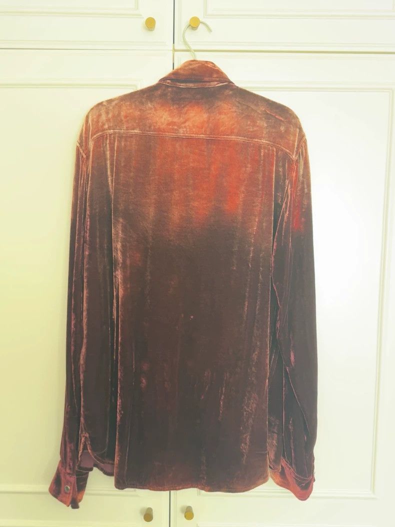 Saint Laurent Paris saint laurent velvet shirt in size medium-2507 Size US M / EU 48-50 / 2 - 3 Thumbnail