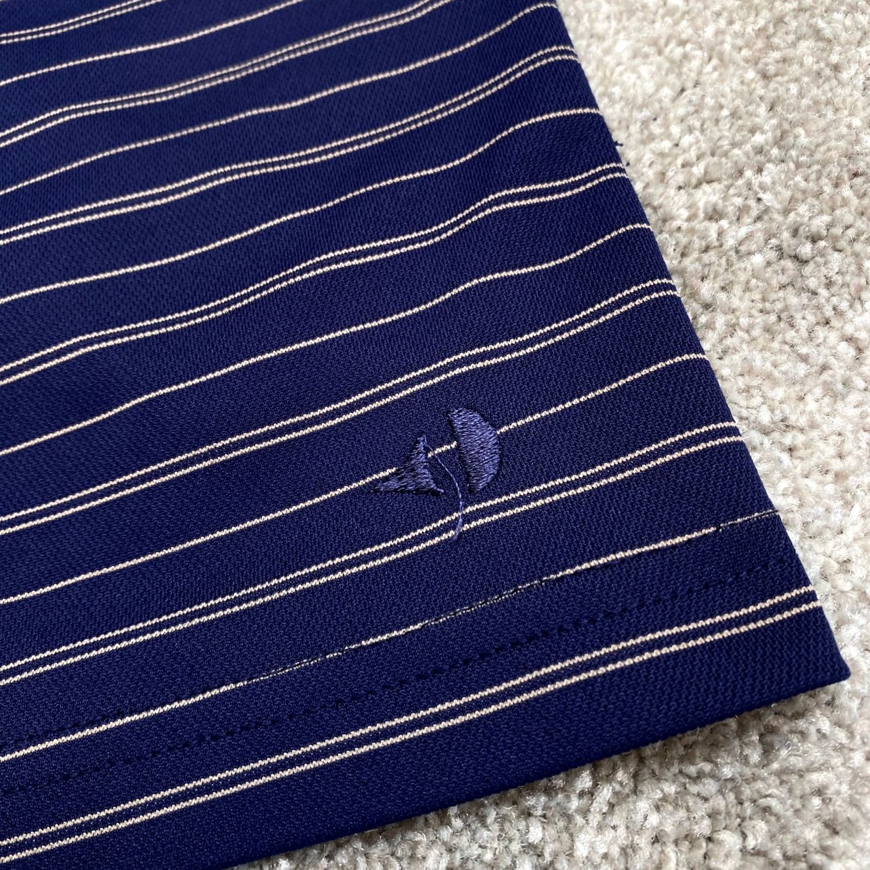Vintage VINTAGE Grand Slam Polo Shirt Men XL Blue Gray Striped Short Sleeve Golf 6798 Size US XL / EU 56 / 4 - 6 Thumbnail