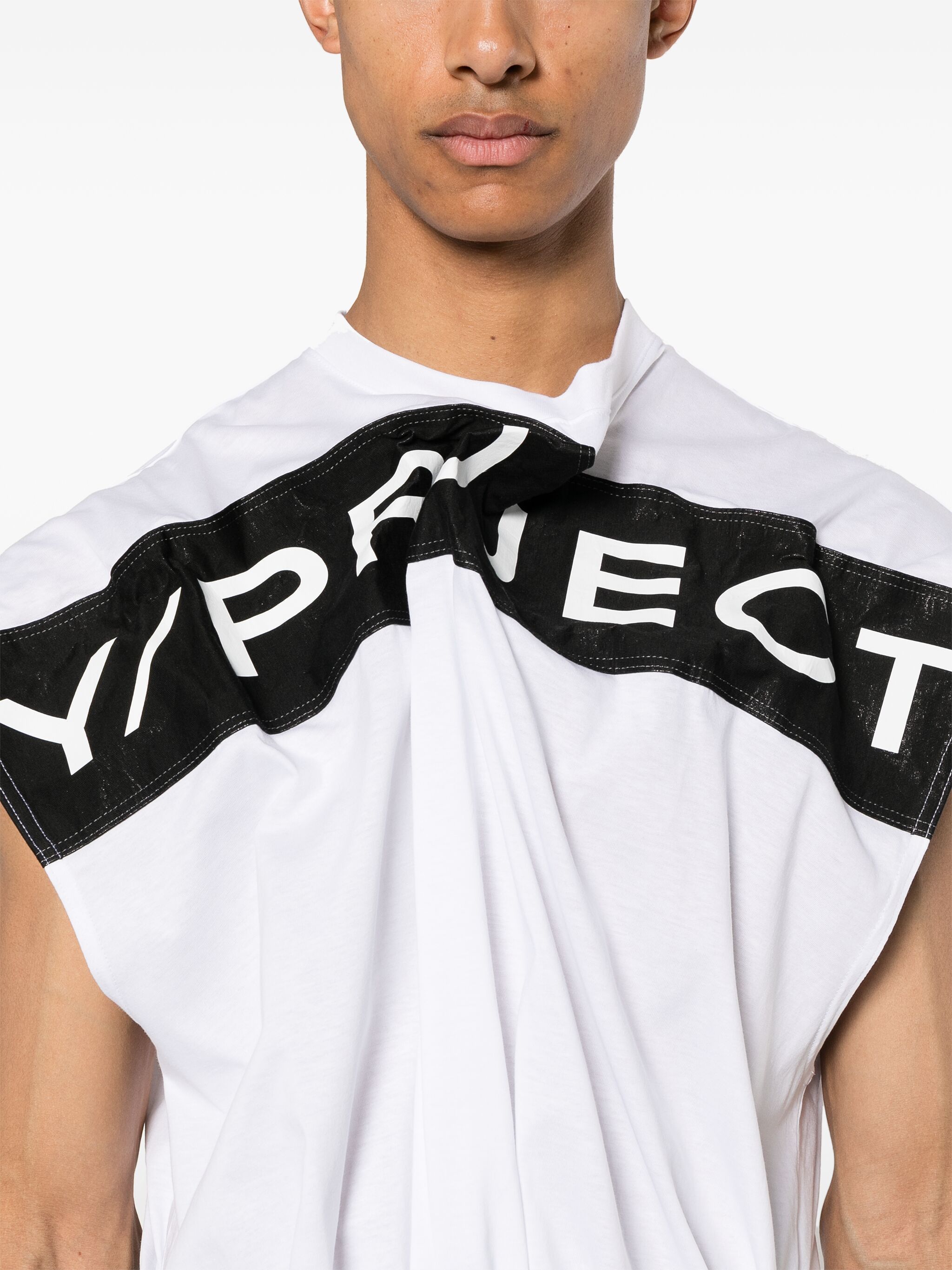 Y/Project o1s22i1n0924 Sleeveless T-Shirt in White Size M / US 6-8 / IT 42-44 - 6 Thumbnail