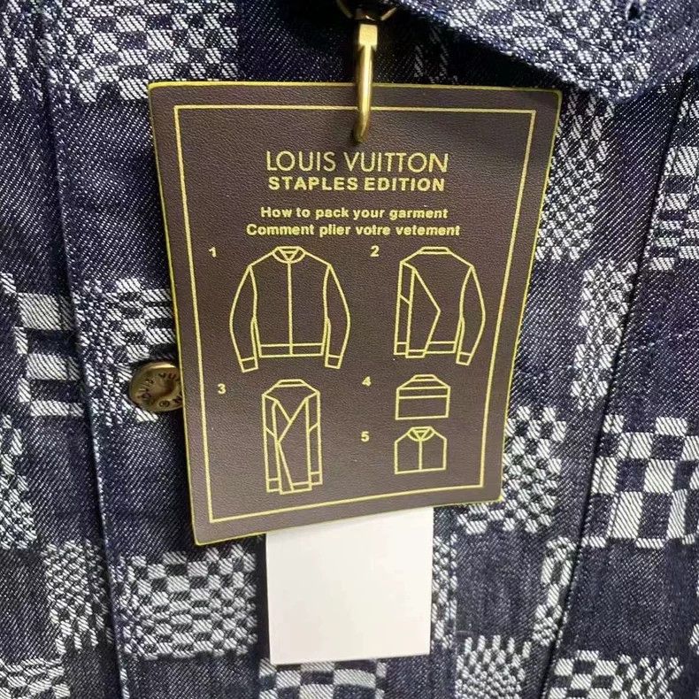Louis Vuitton Louis Vuitton Black and grey checkerboard logo denim jacke Size US L / EU 52-54 / 3 - 5 Thumbnail