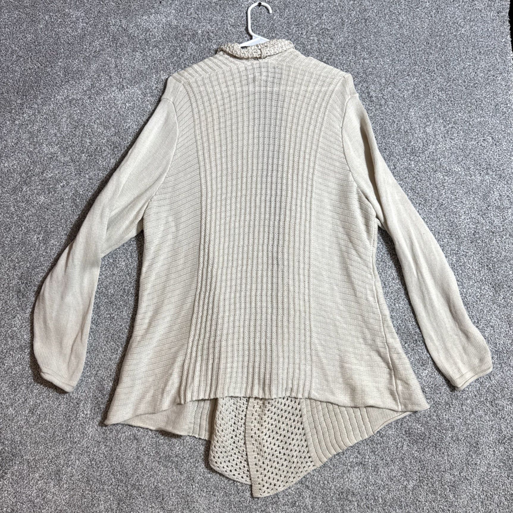 Vintage Womens Boho Cardigan Sweater 3X Plus Open Knit Lagenlook Cottagecore Romantic Size XXL / US 16-18 / IT 52-54 - 6 Thumbnail