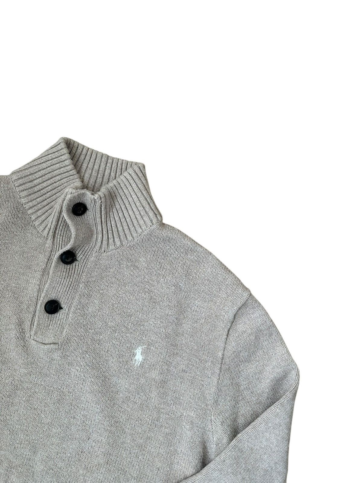 Polo Ralph Lauren Polo Ralph Lauren Halfzip Knit Sweatshirt Pullover L grey Size US L / EU 52-54 / 3 - 2 Thumbnail