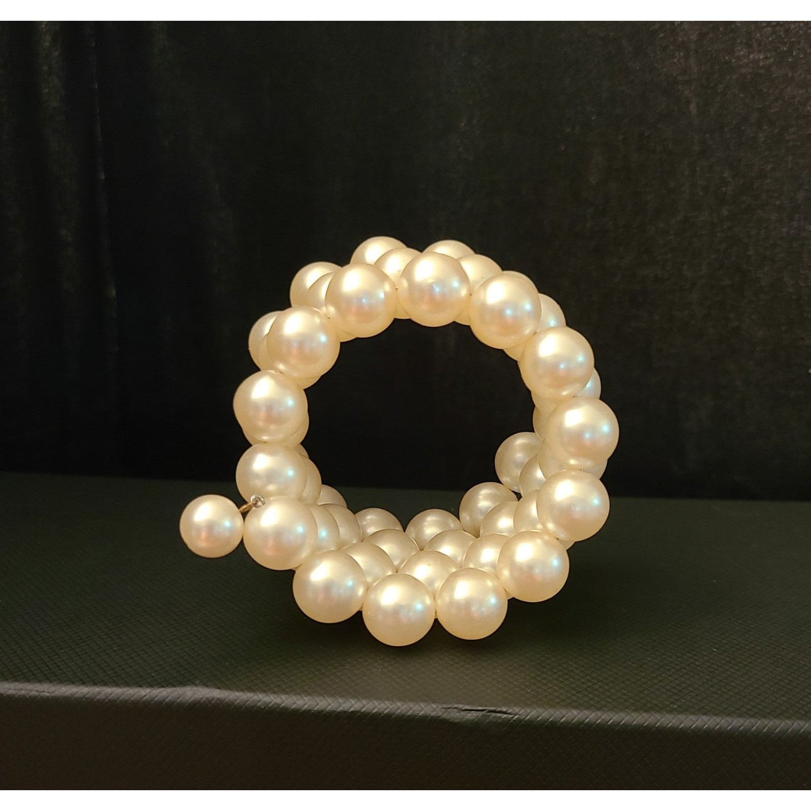 Other Vintage Simulated Pearl Wrap Bracelet Size ONE SIZE - 6 Thumbnail