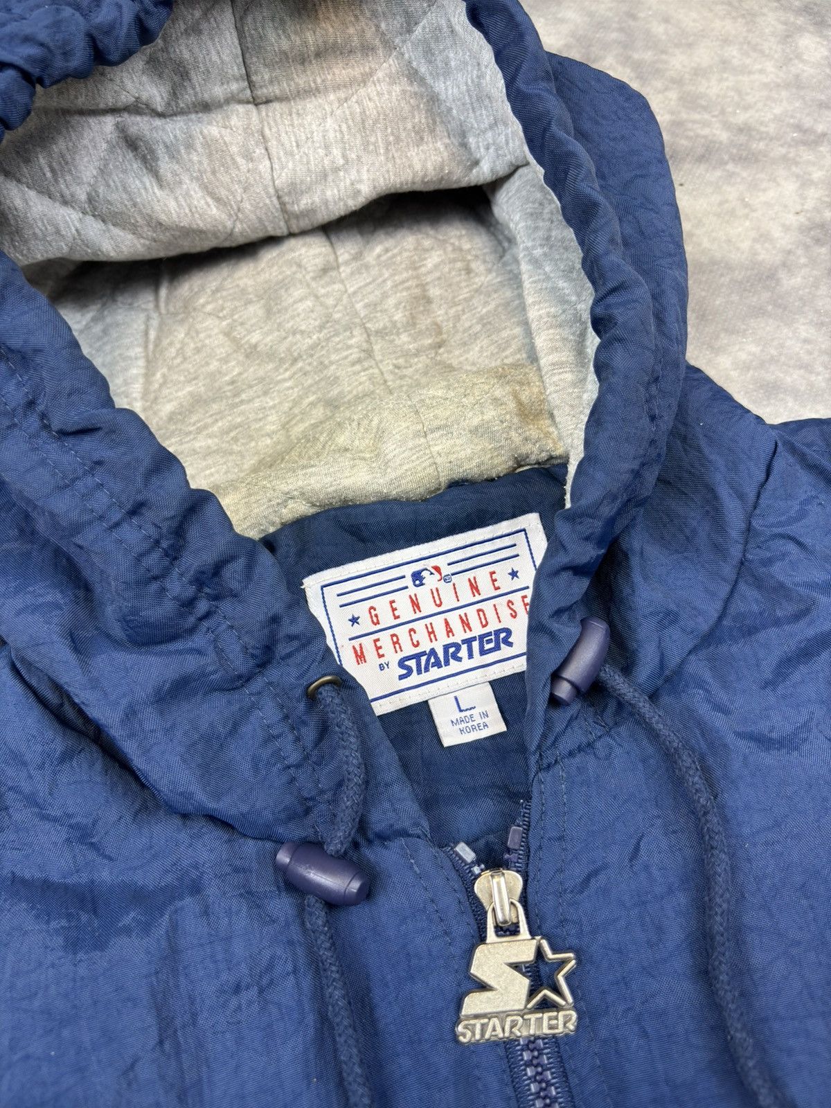 MLB Vintage 90s Cleveland Indians Starter Jacket Puffer Coat Size US L / EU 52-54 / 3 - 7 Thumbnail