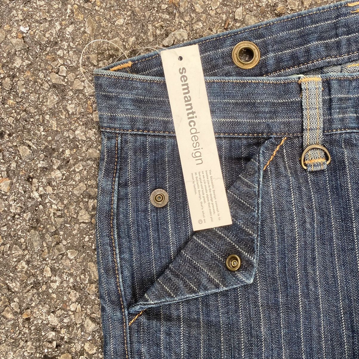 Hysteric Glamour NWT Flared Jeans Semantic Design Hickory Striped Denim Pants Size US 28 / EU 44 - 5 Thumbnail