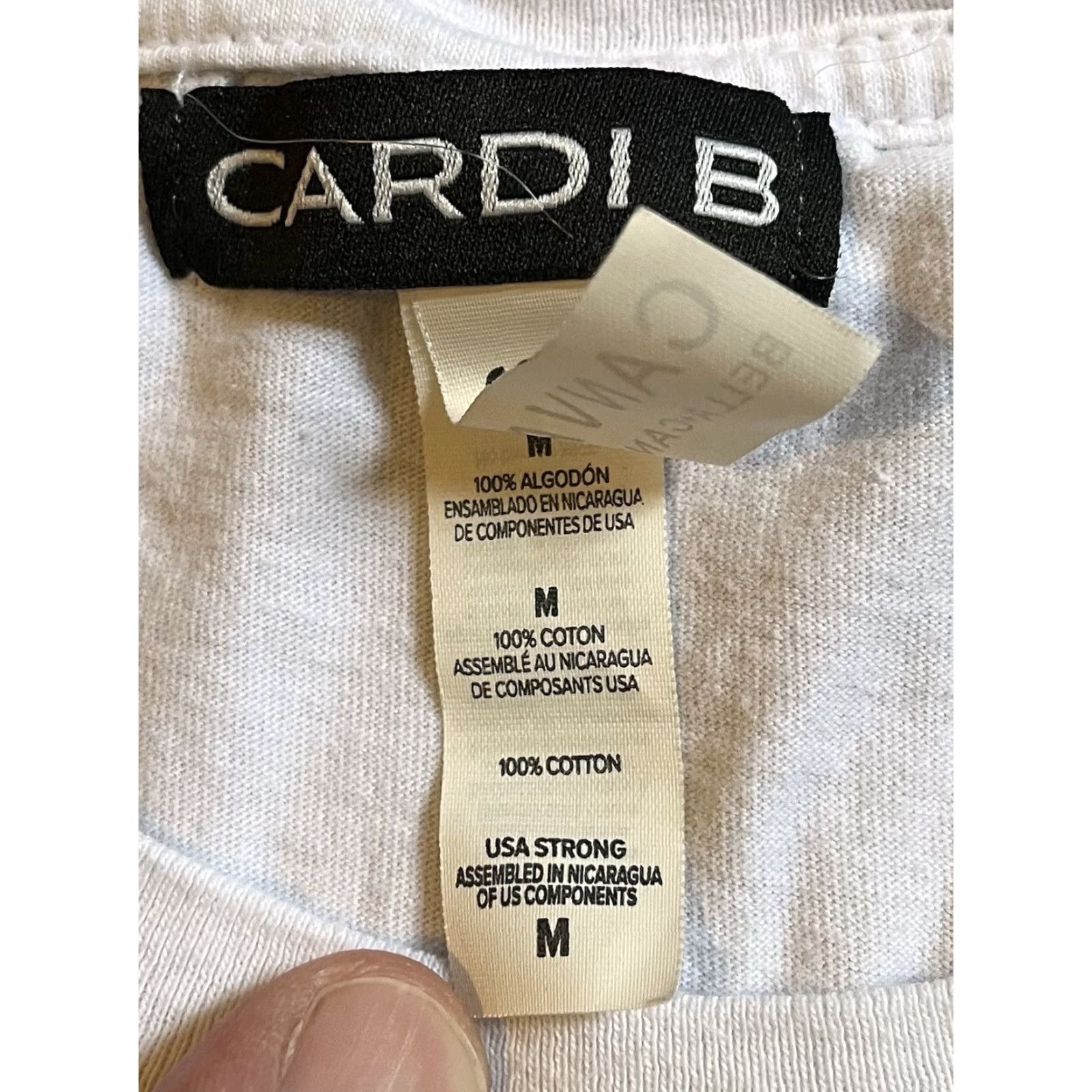 Vintage Cardi B Wap Shirt Women’s Medium White Hip Hop Shirt Women’s M White Cardi B Wap Graphic Print Hip Hop Size M / US 6-8 / IT 42-44 - 5 Thumbnail