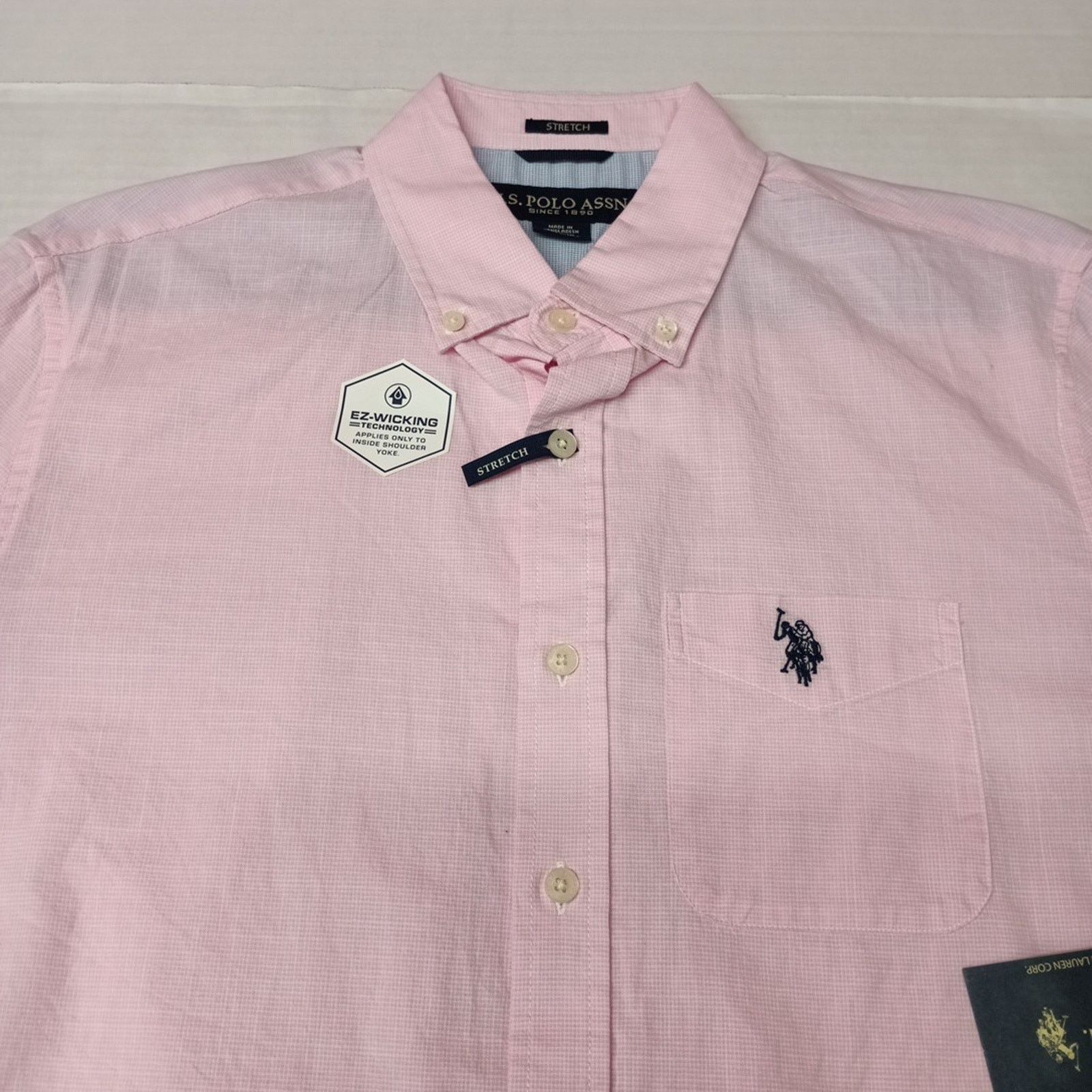 U.S. Polo Assn. U.S. Polo Assn. Button Down Woven Shirt Men's S Pink Checker Size US S / EU 44-46 / 1 - 3 Thumbnail