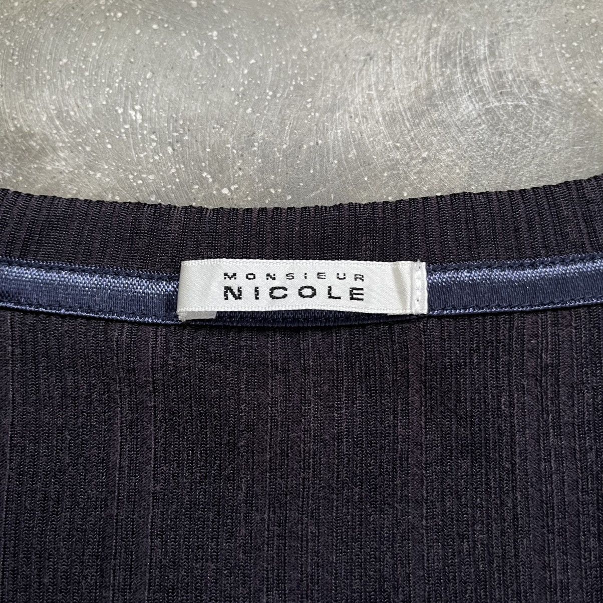 If Six Was Nine 2000s Hideaways If Six Was Nine Style Ribbed V Neck T-shirt Size US M / EU 48-50 / 2 - 5 Thumbnail
