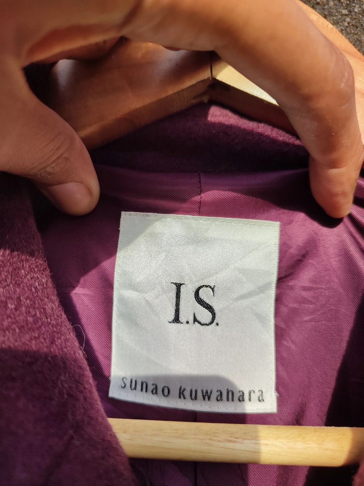 Issey Miyake I.S. sunao kuwahara Plum Wool Long Coat Avant-Garde Japanese Size S / US 4 / IT 40 - 13 Thumbnail